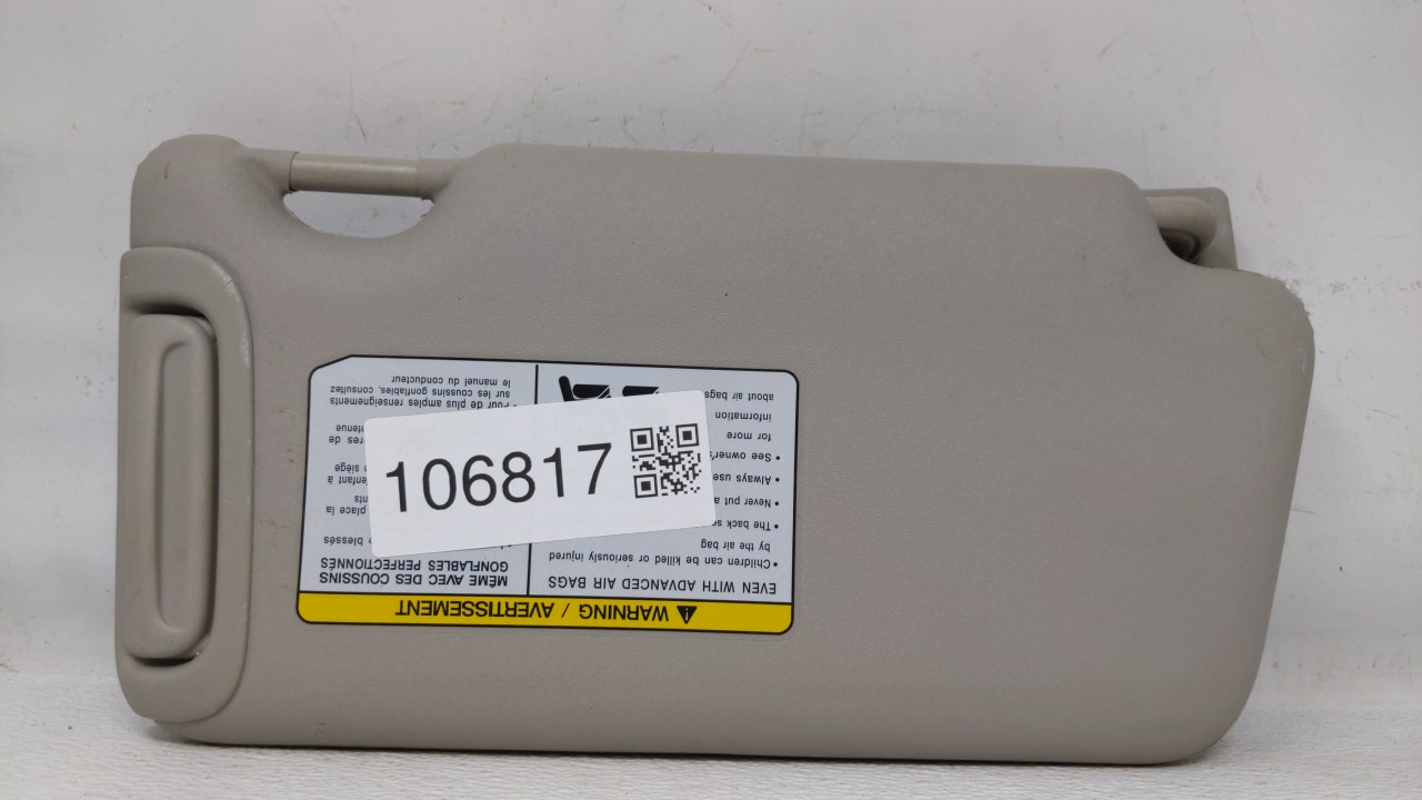 2015-2019 Nissan Micra Passenger Sun Visor Mirror Right Sunvisor Grey 106817 - Oemusedautoparts1.com