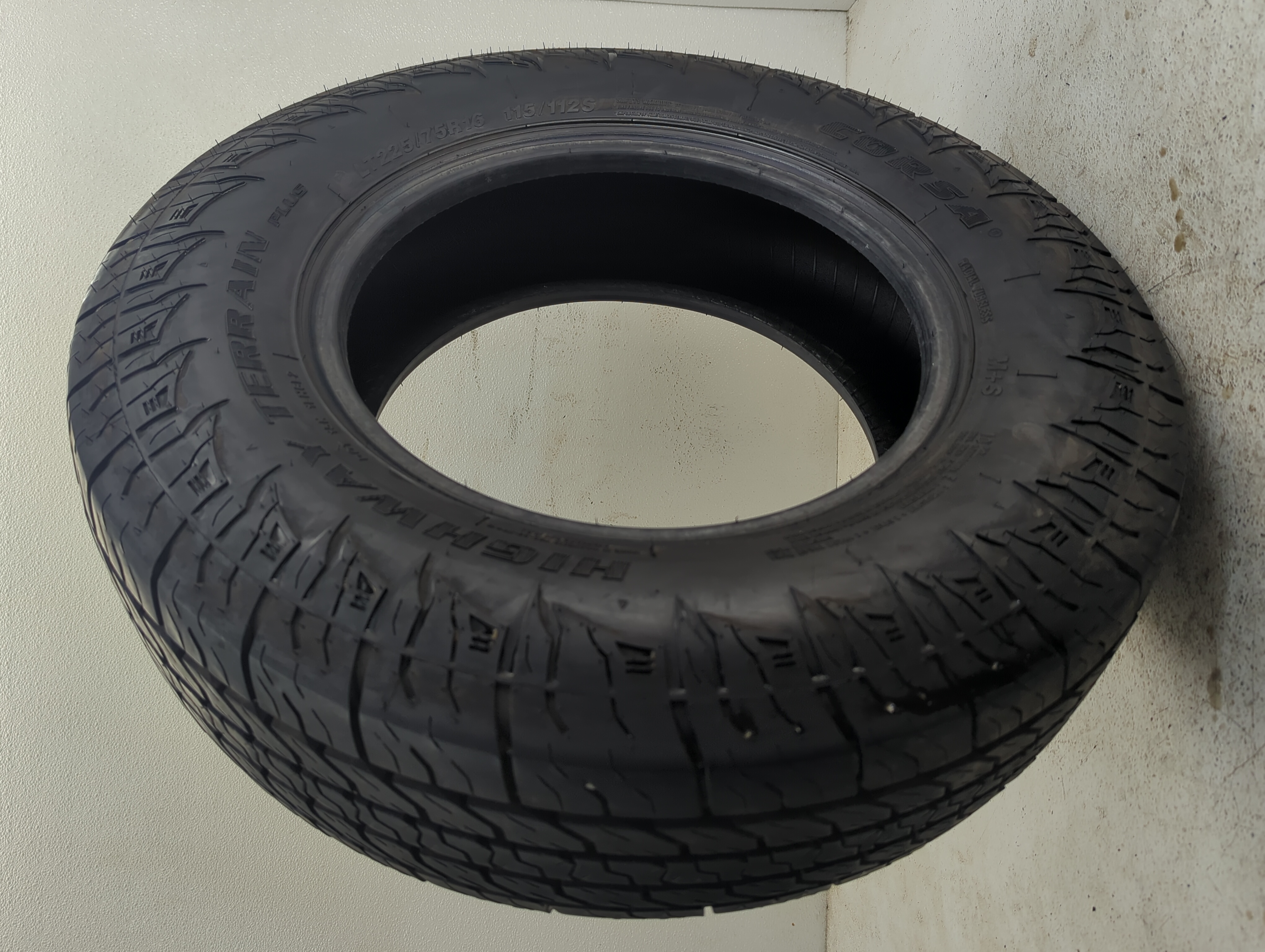 Used Tire 225/75/16 CORSA HIGHWAY TERRAIN 112S - Tread Depth 11/32 - Oemusedautoparts1.com