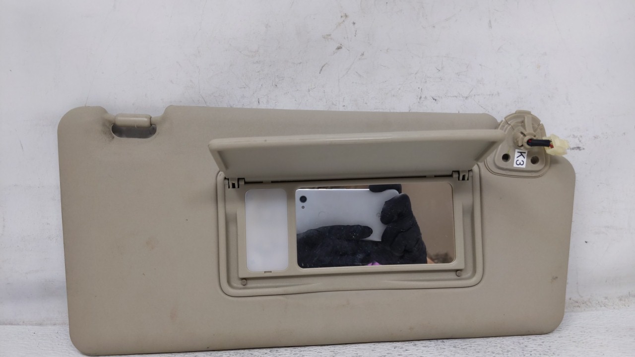 2008-2015 Nissan Rogue Passenger Sun Visor Mirror Right Sunvisor Beige 112893 - Oemusedautoparts1.com