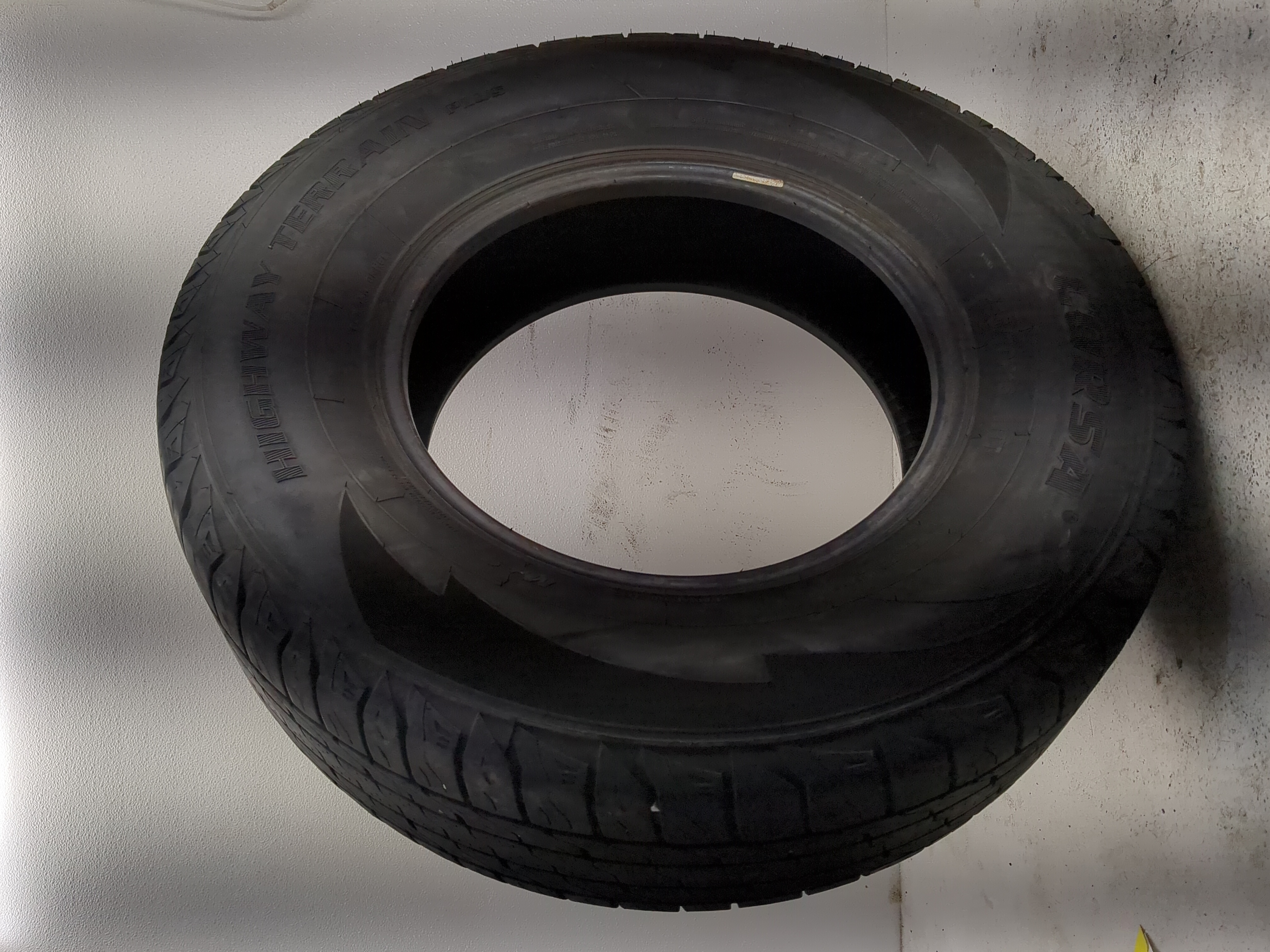 Used Tire 255/70R16 CORSA HIGHWAY TERRAIN PLUS 111T - Tread Depth 8/32 - Oemusedautoparts1.com