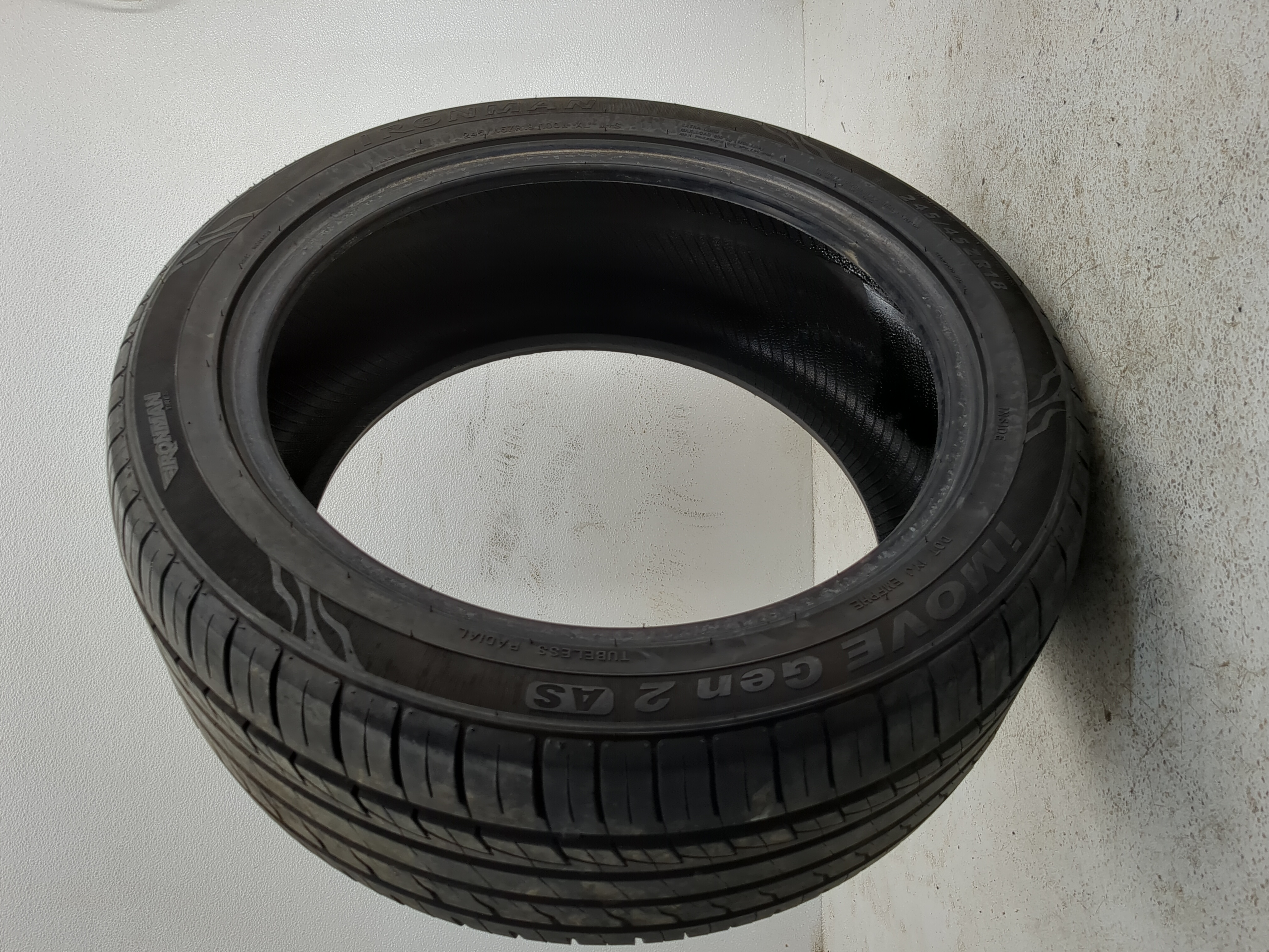 Used Tire 245/45ZR18 IRONMAN IMOVE GEN 2 AS 100W - Tread Depth 8/32 - Oemusedautoparts1.com