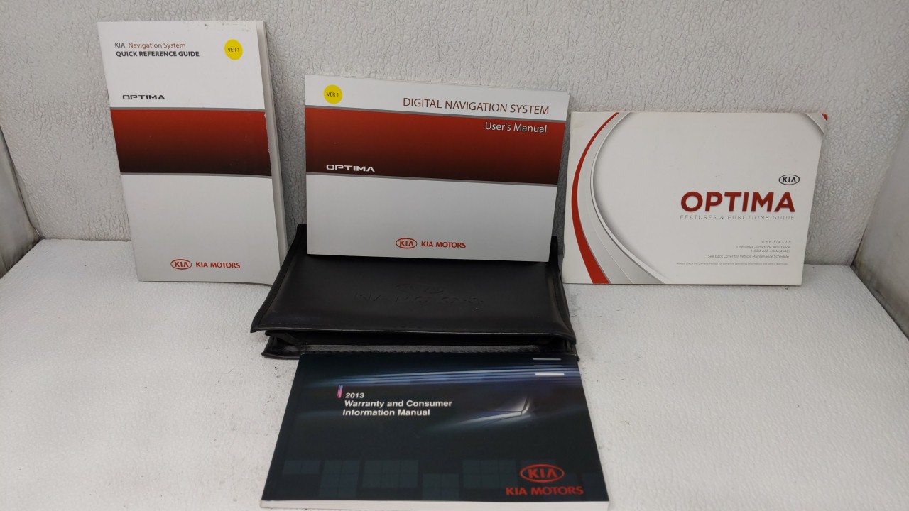 2013 Kia Optima Owners Manual Book Guide 116065 - Oemusedautoparts1.com