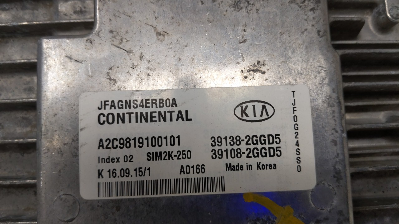 Picture of 2016-2018 Kia Optima Engine Computer Ecu Pcm Ecm Pcu Oem 120381