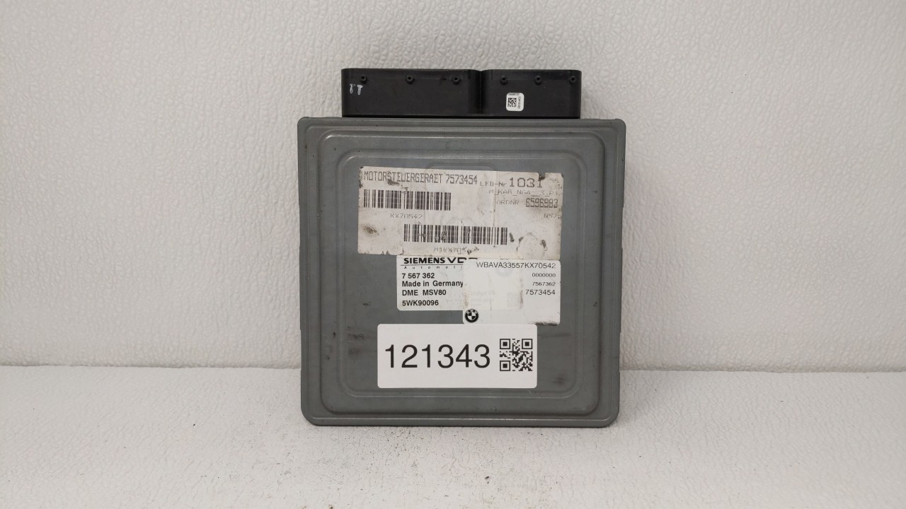 2007-2007 Bmw 328i Engine Control Computer Ecu Pcm Ecm Pcu Oem 7 567 362 121343 - Oemusedautoparts1.com
