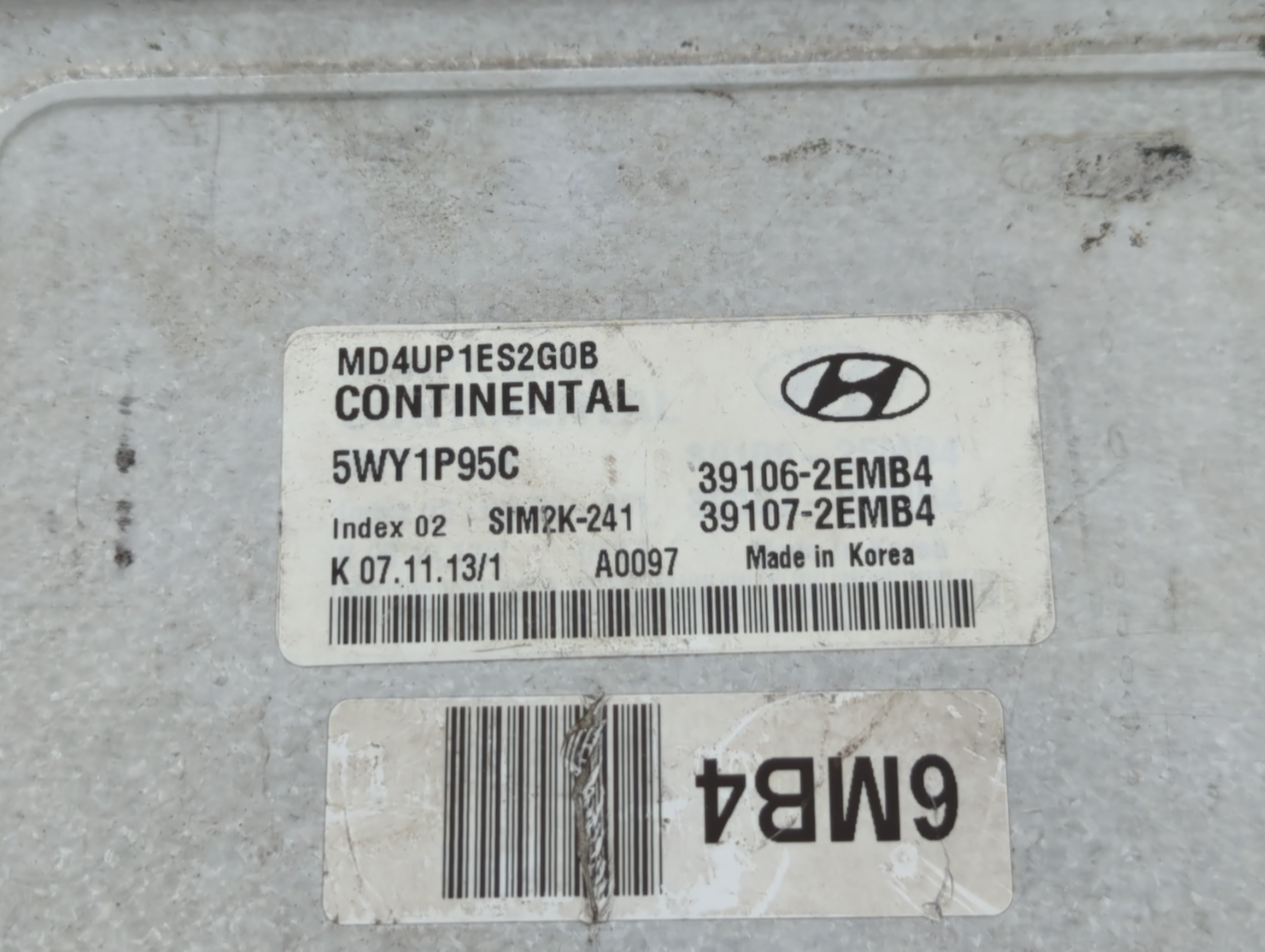 Picture of 2014-2016 Hyundai Elantra Engine Computer Ecu Pcm Ecm Pcu Oem 121961