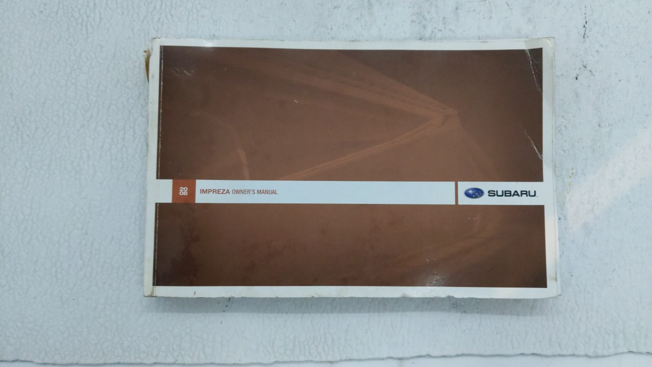 Picture of 2008 Subaru Impreza Owners Manual 146433