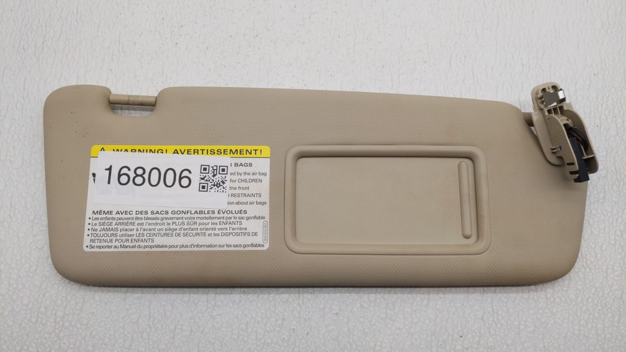2011 Audi A4 Passenger Sun Visor Mirror Right Sunvisor Beige 168006 - Oemusedautoparts1.com