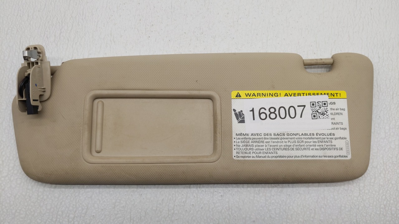 2009-2012 Audi A4 Driver Sun Visor Mirror Left Sunvisor Beige 168007 - Oemusedautoparts1.com