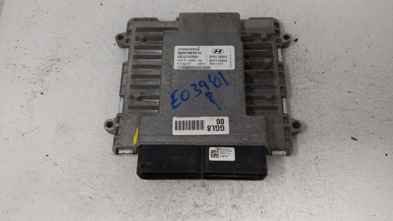 2015-2017 Hyundai Sonata Engine Control Computer Ecu Pcm Ecm Pcu Oem 172595 - Oemusedautoparts1.com