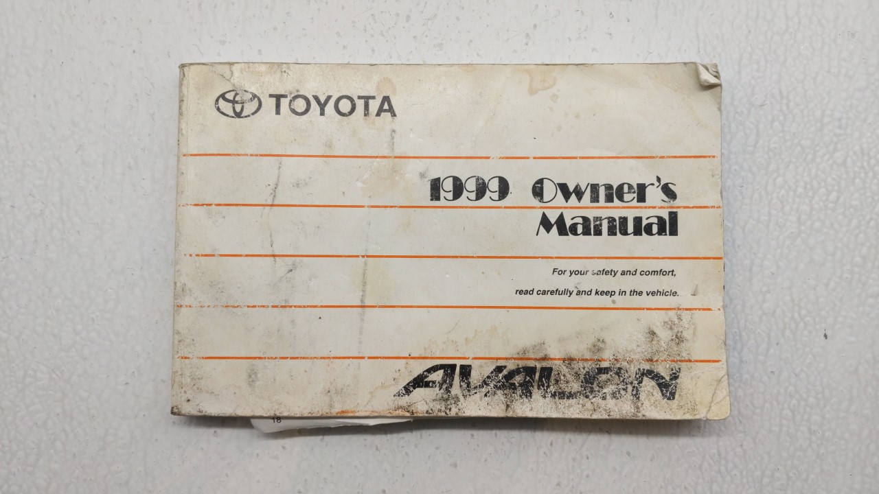 Picture of 1999 Toyota Avalon Owners Manual 185747