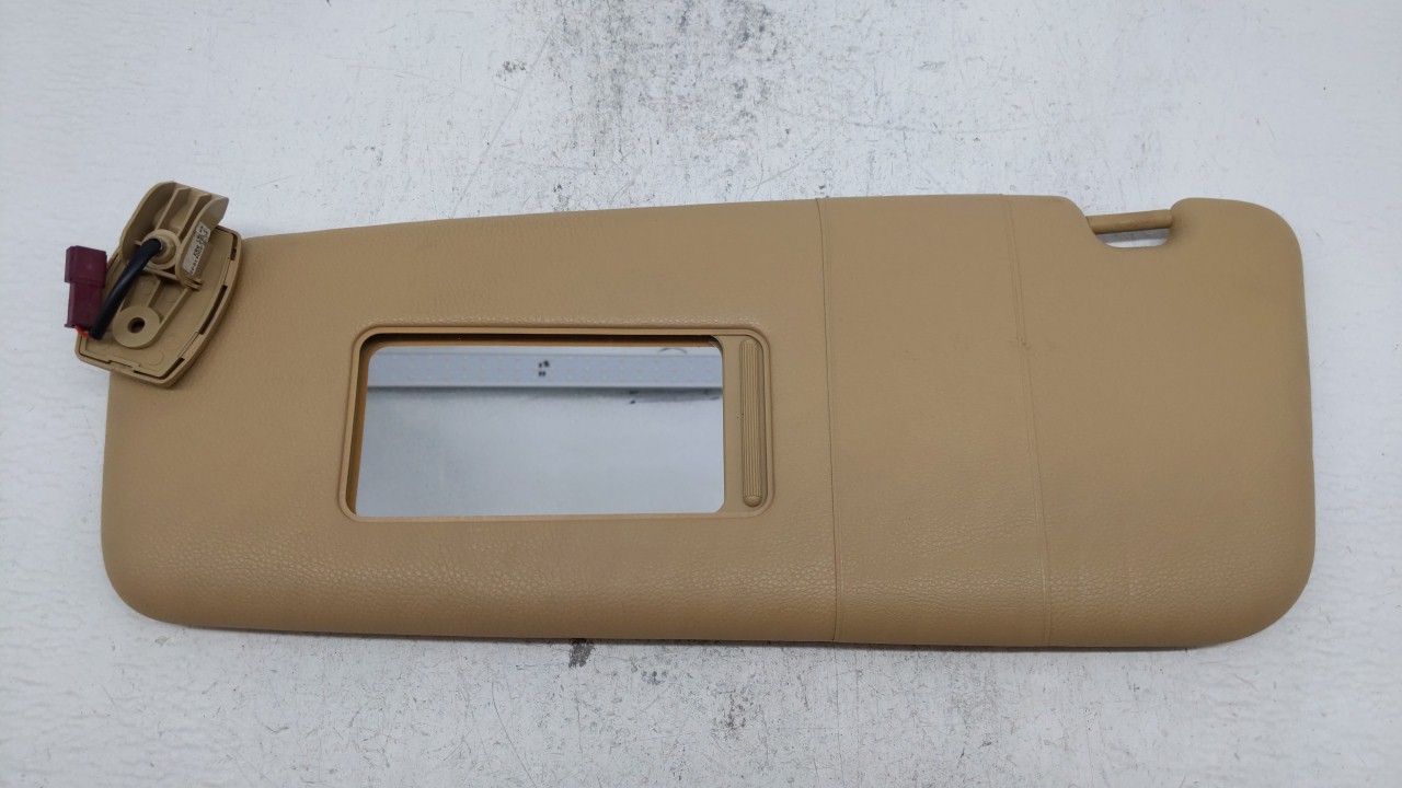 Picture of 2006-2009 Bmw 550i Driver Sun Visor Mirror Left Sunvisor Tan 198589