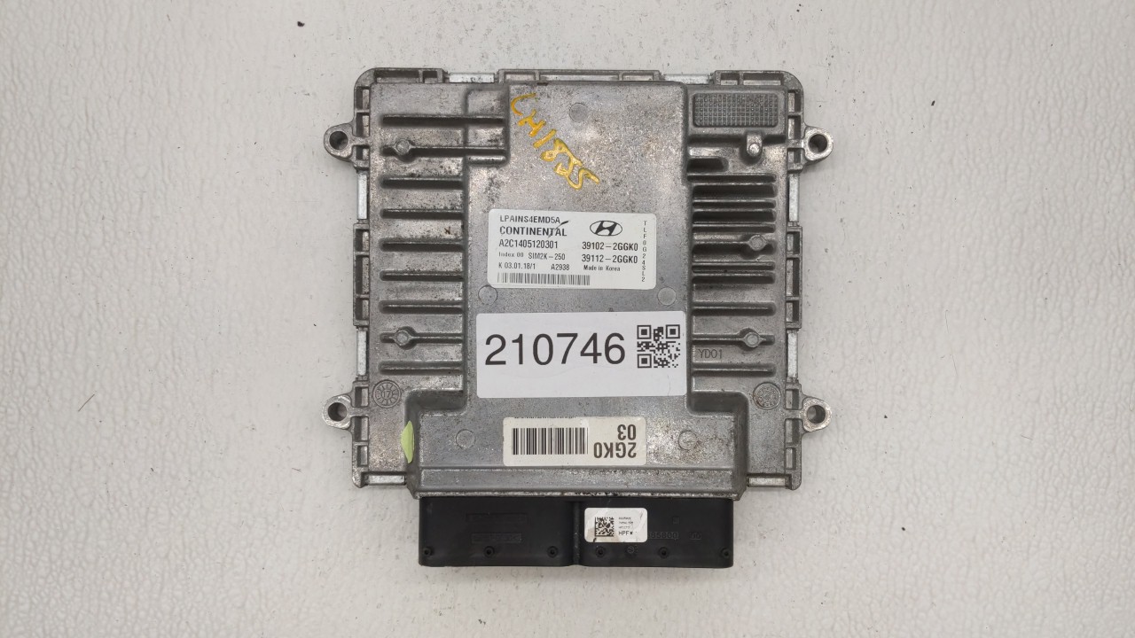 2018-2019 Hyundai Sonata Engine Computer Ecu Pcm Ecm Pcu Oem 210746 - Oemusedautoparts1.com