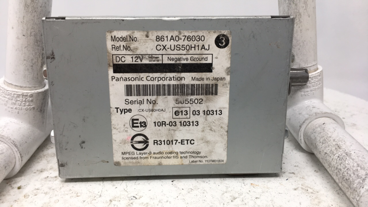 Picture of 2011-2012 Ct200h Lexus Srs Safety Restraint System Module 861a0-76030 21128