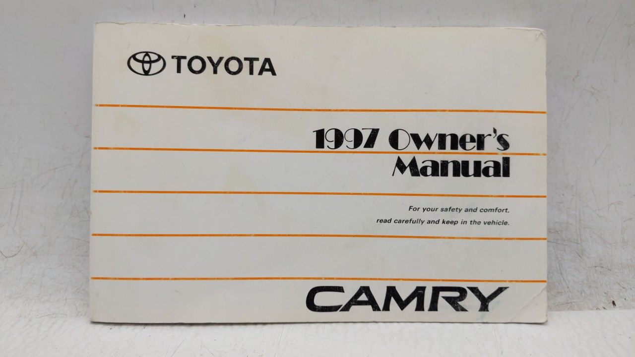1997 Toyota Camry Owners Manual Book Guide 216654 - Oemusedautoparts1.com