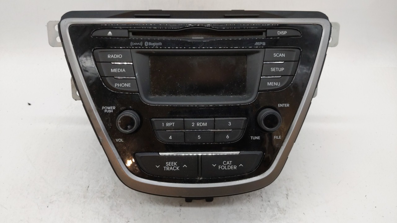 2013-2013 Hyundai Elantra Am Fm Cd Player Radio Receiver 225091 - Oemusedautoparts1.com