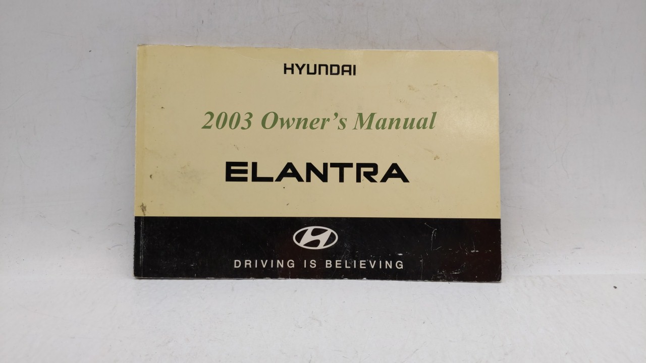 Picture of 2003 Hyundai Elantra Owners Manual 229042