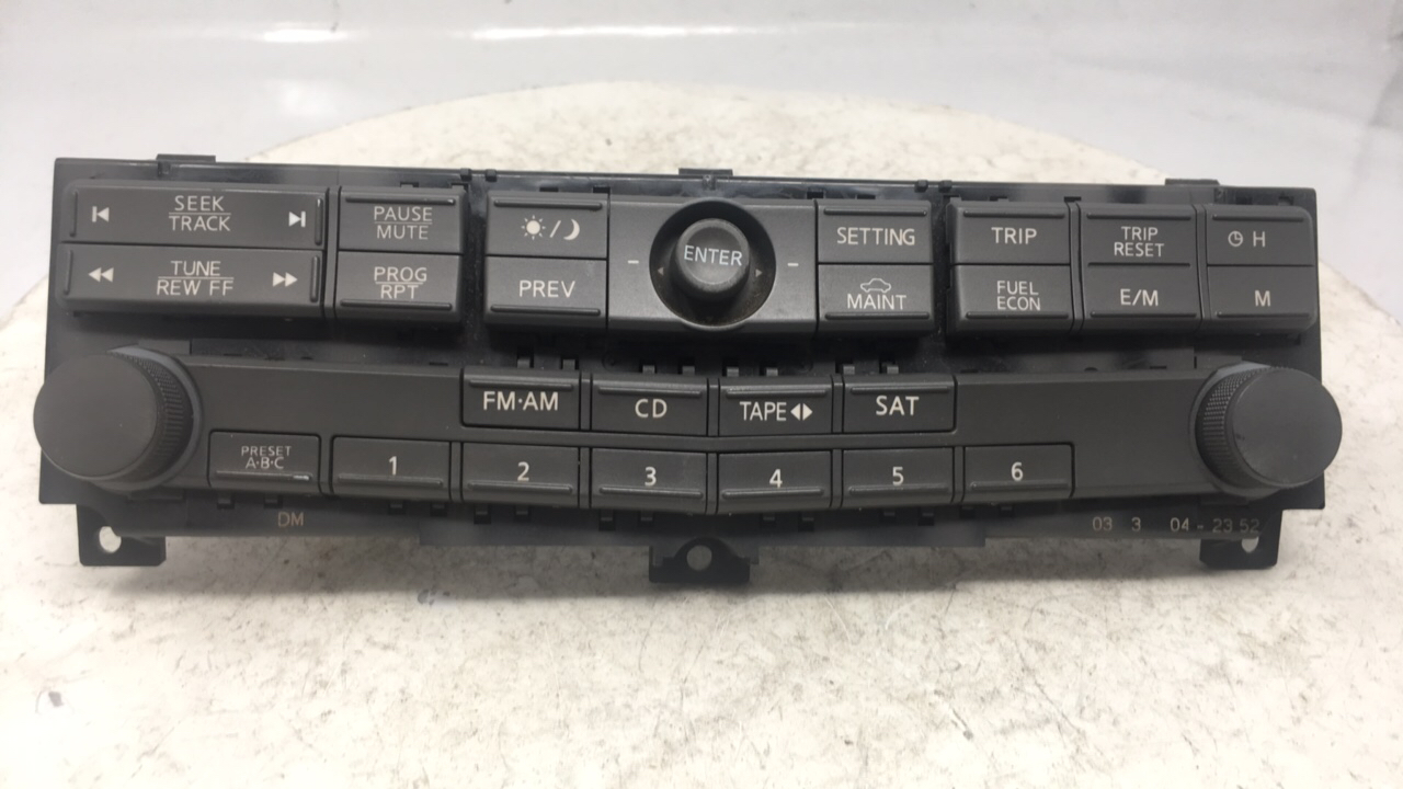 2004-2006 Nissan Maxima Ac Heater Climate Control 275007y000 23617 - Oemusedautoparts1.com