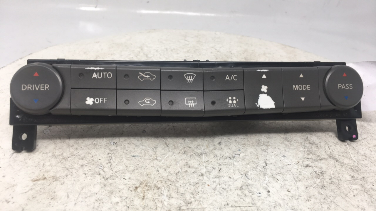 2004-2006 Nissan Maxima Ac Heater Climate Control 275007y000 23624 - Oemusedautoparts1.com