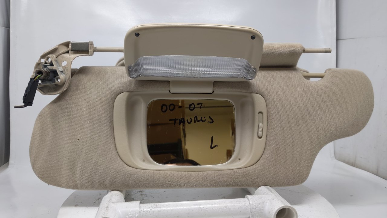 2007 Ford Taurus Driver Left Sun Visor Sunvisor Beige W277c - Oemusedautoparts1.com