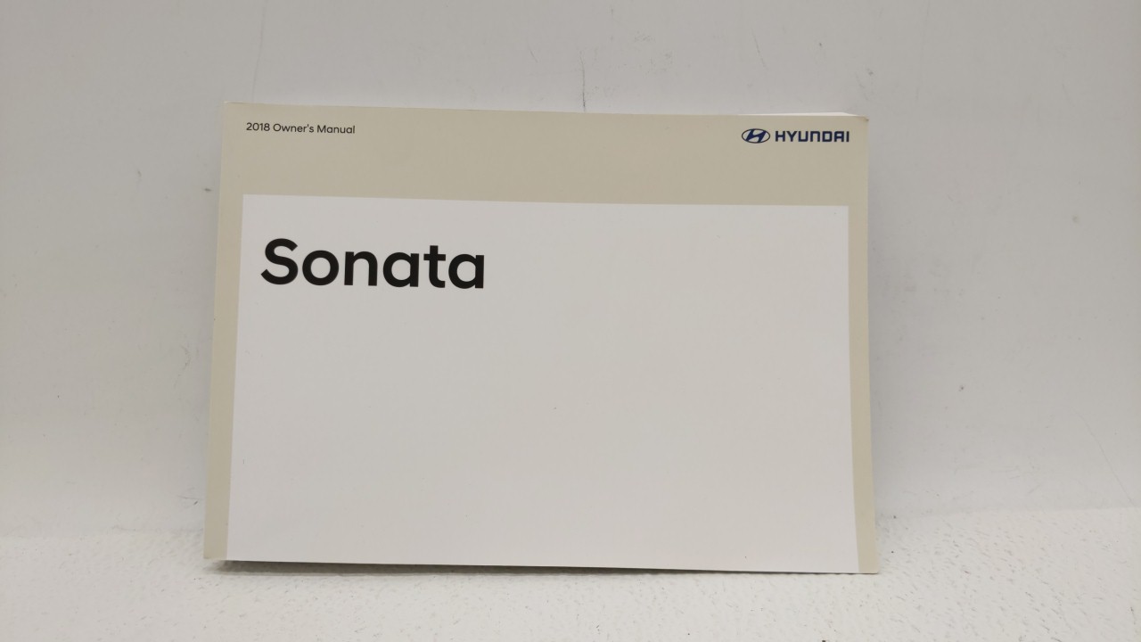 2018 Hyundai Sonata Owners Manual Book Guide 277962 - Oemusedautoparts1.com
