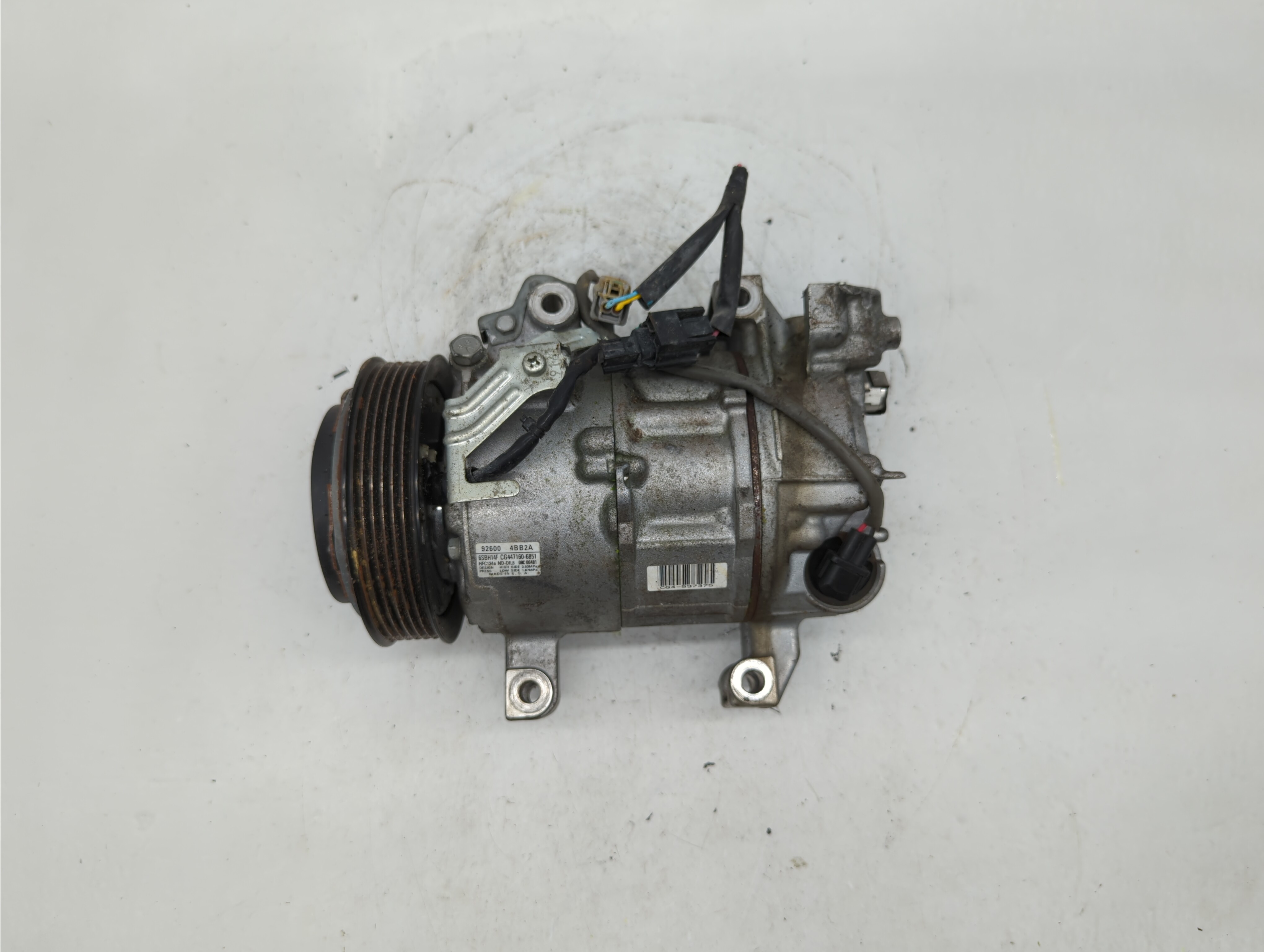 2014-2020 Nissan Rogue Air Conditioning A/c Ac Compressor Oem 333558 - Oemusedautoparts1.com