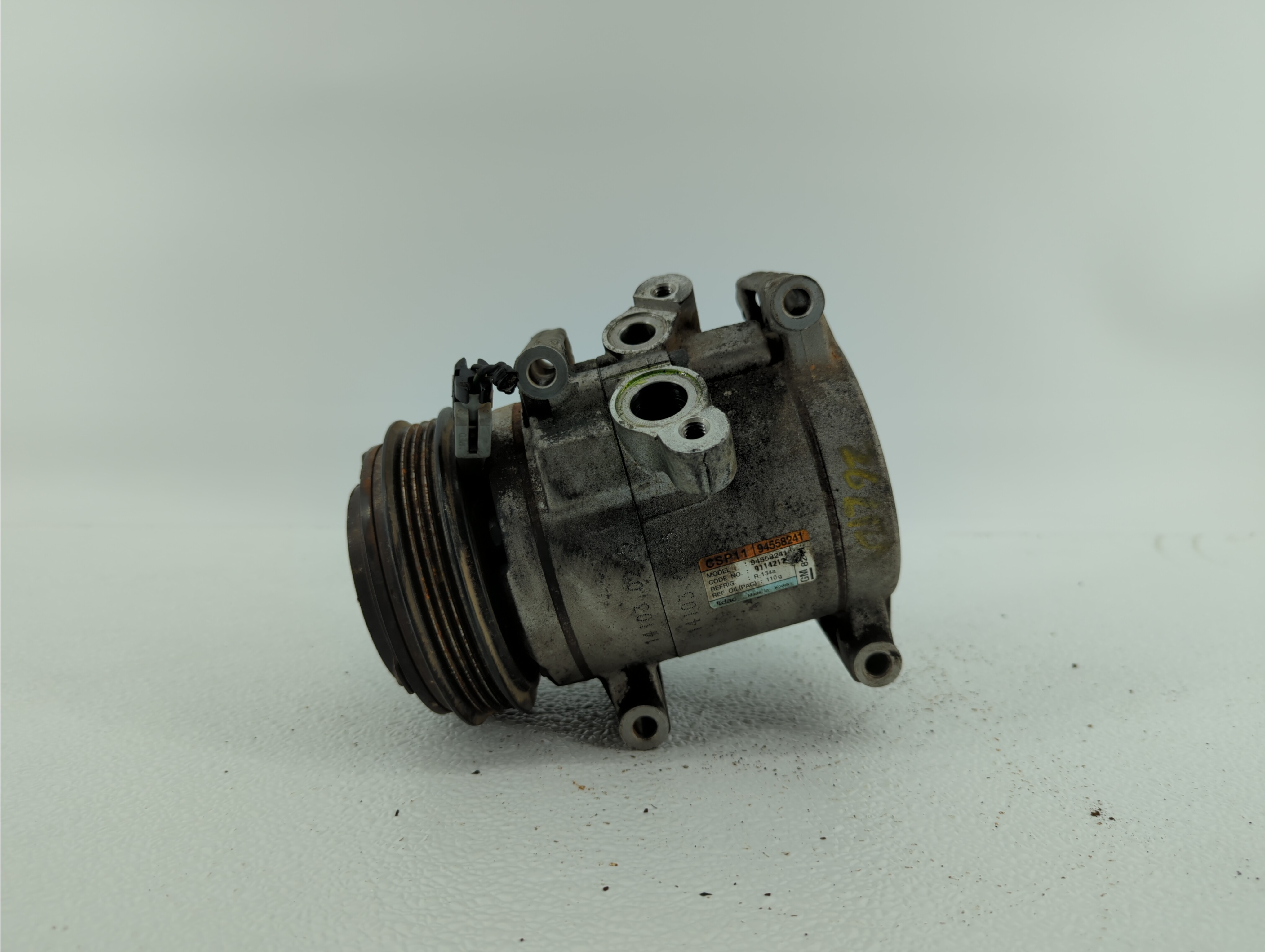2015-2015 Chevrolet Spark Air Conditioning A/c Ac Compressor Oem 338655 - Oemusedautoparts1.com