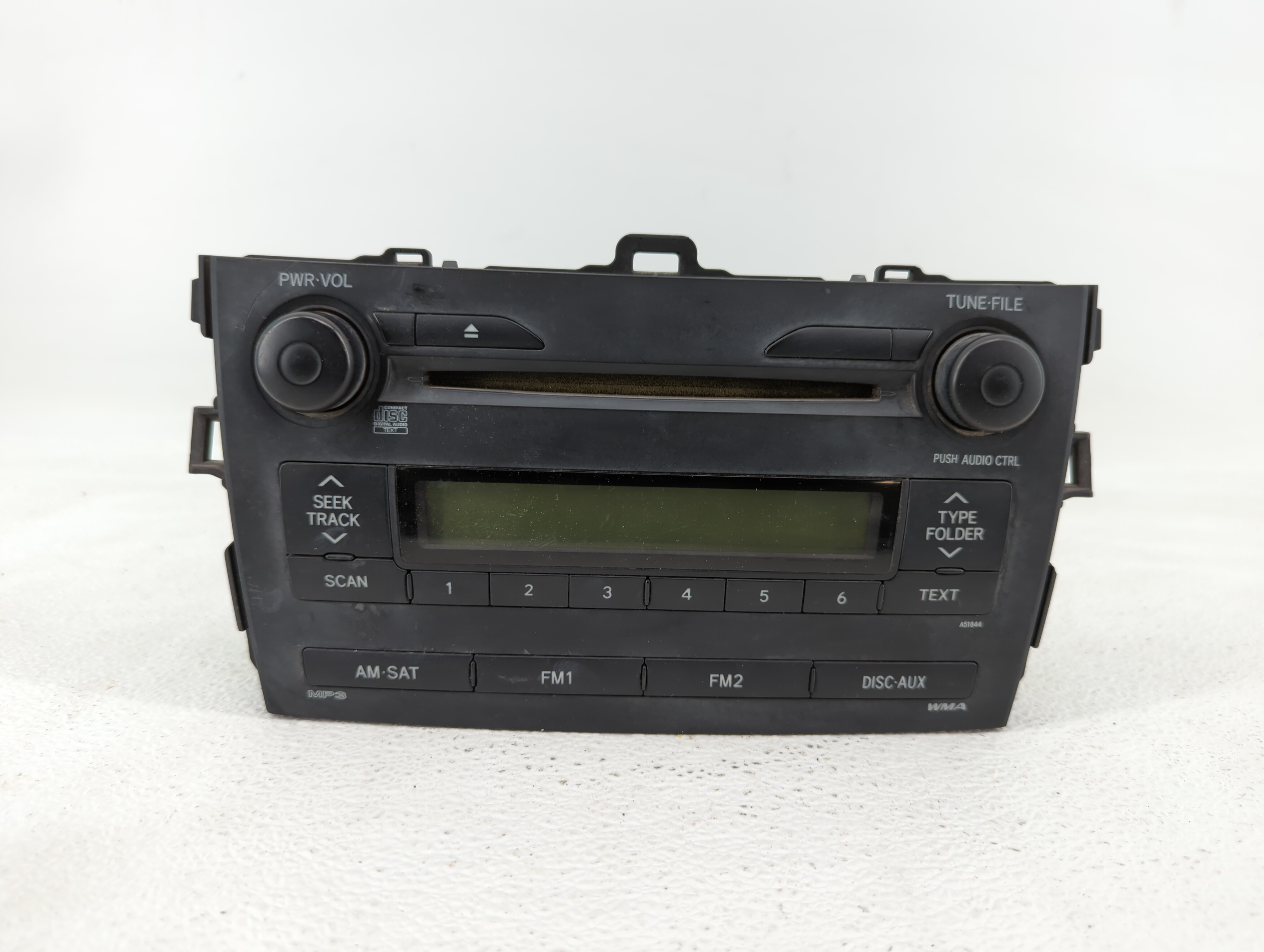 2009-2009 Toyota Corolla Am Fm Cd Player Radio Receiver 363487 - Oemusedautoparts1.com
