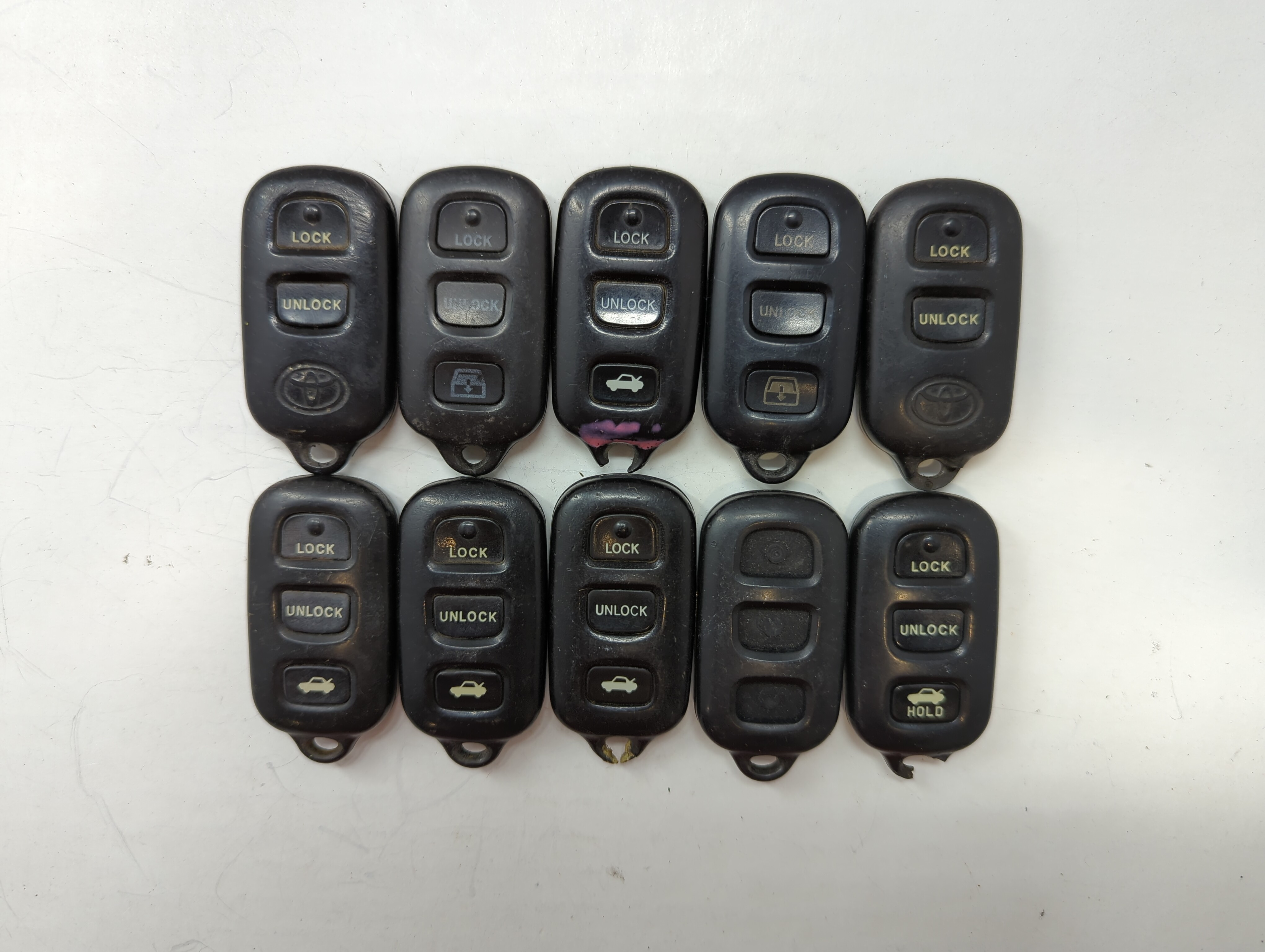 Lot of 20 Toyota Keyless Entry Remote Fob GQ43VT14T | HYQ12BAN | 376060 - Oemusedautoparts1.com