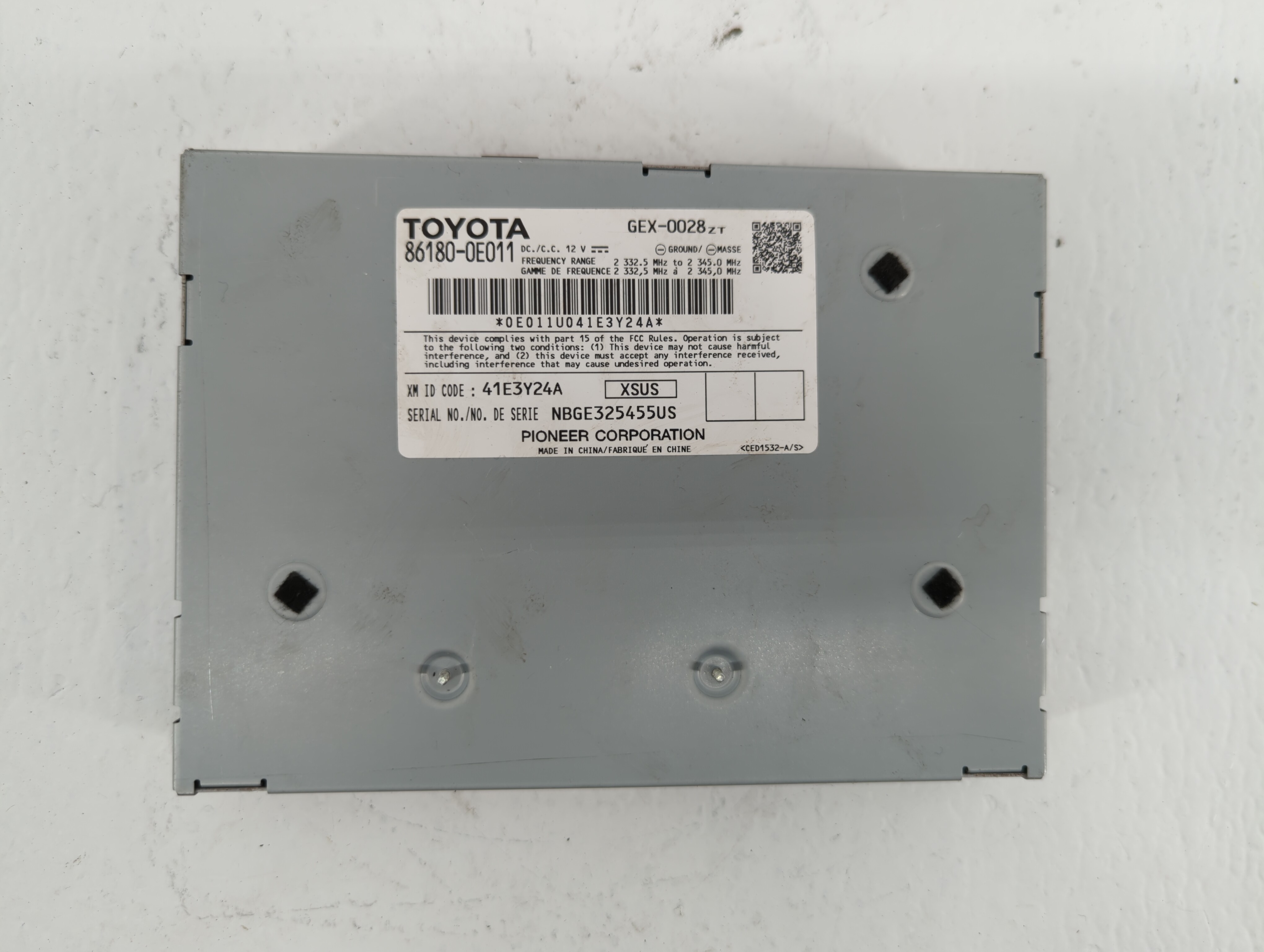 2014-2017 Toyota Camry Am Fm Cd Player Radio Receiver 385448 - Oemusedautoparts1.com