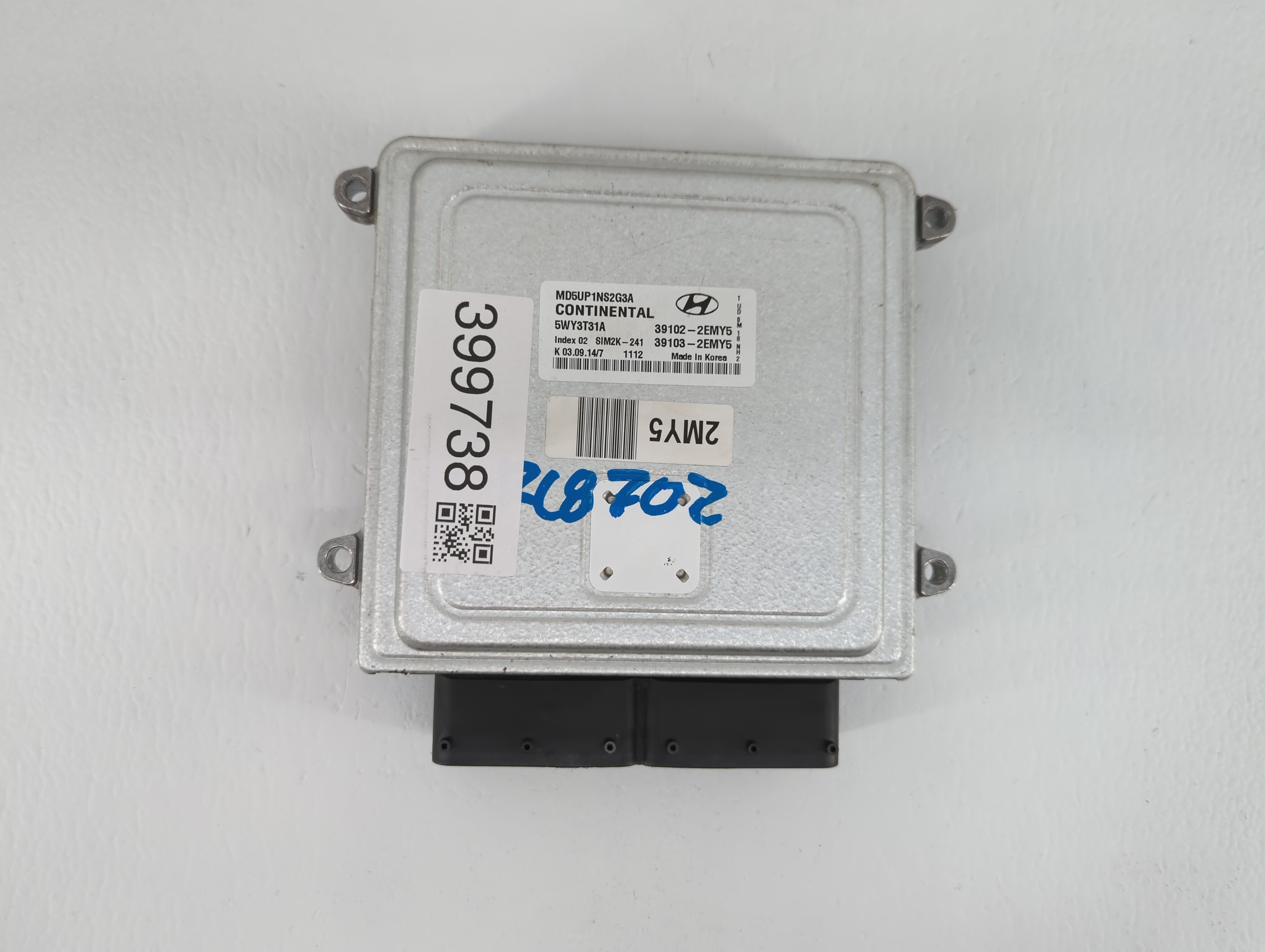 2015-2015 Hyundai Elantra Engine Computer Ecu Pcm Ecm Pcu Oem 399738 - Oemusedautoparts1.com