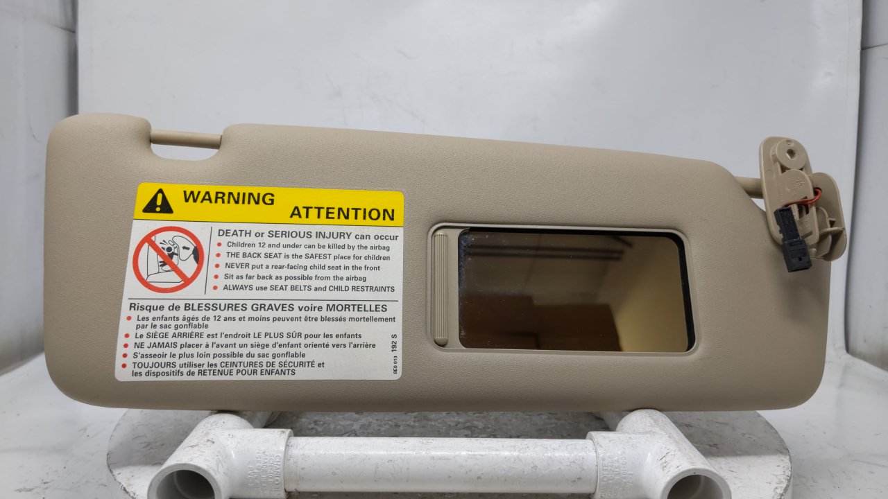2004-2008 AUDI S4 Passenger Right Sun Visor Sunvisor Tan 41374 - Oemusedautoparts1.com