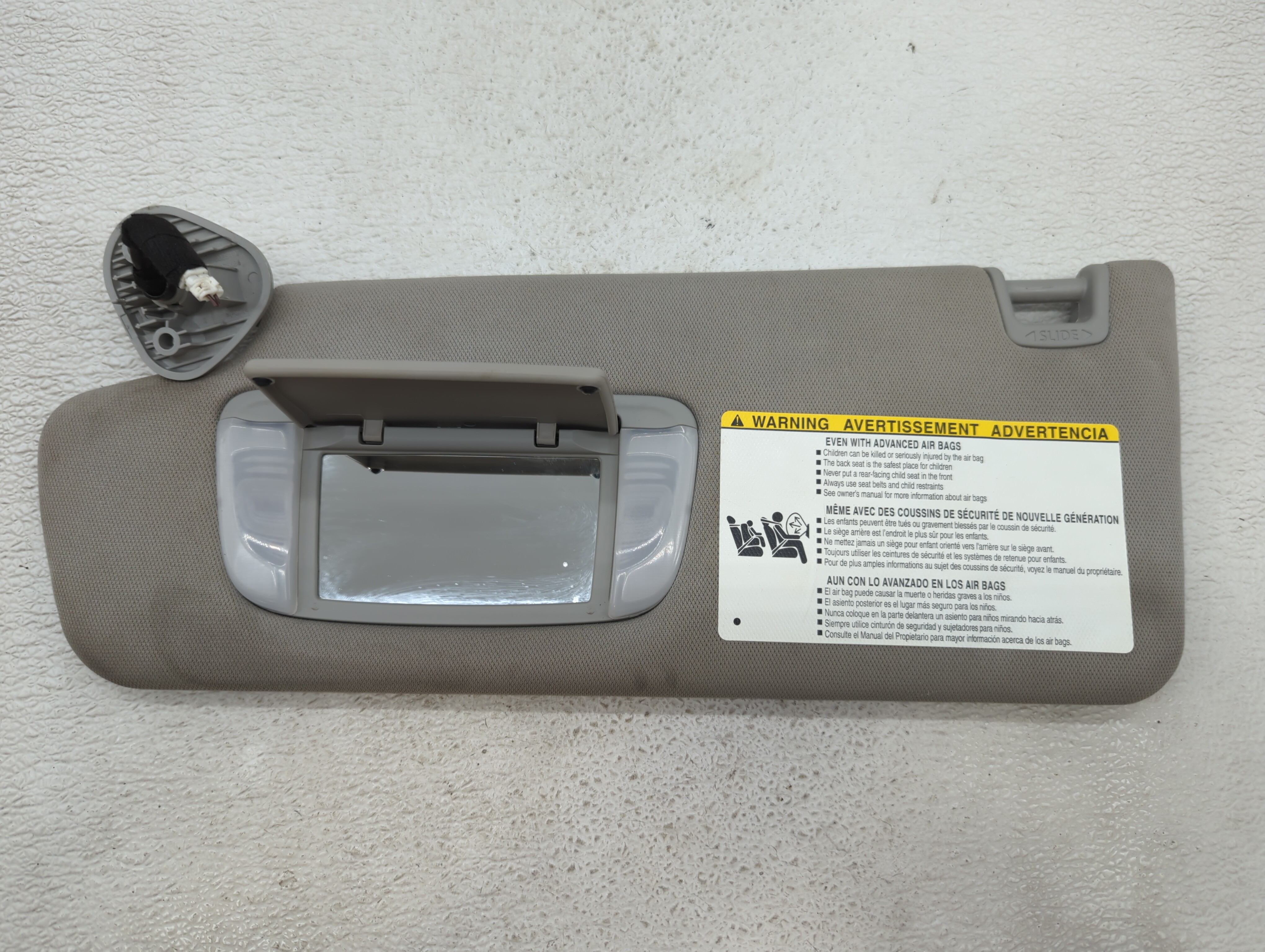 2016-2019 Hyundai Sonata Driver Sun Visor Mirror Left Sunvisor Tan 416130 - Oemusedautoparts1.com