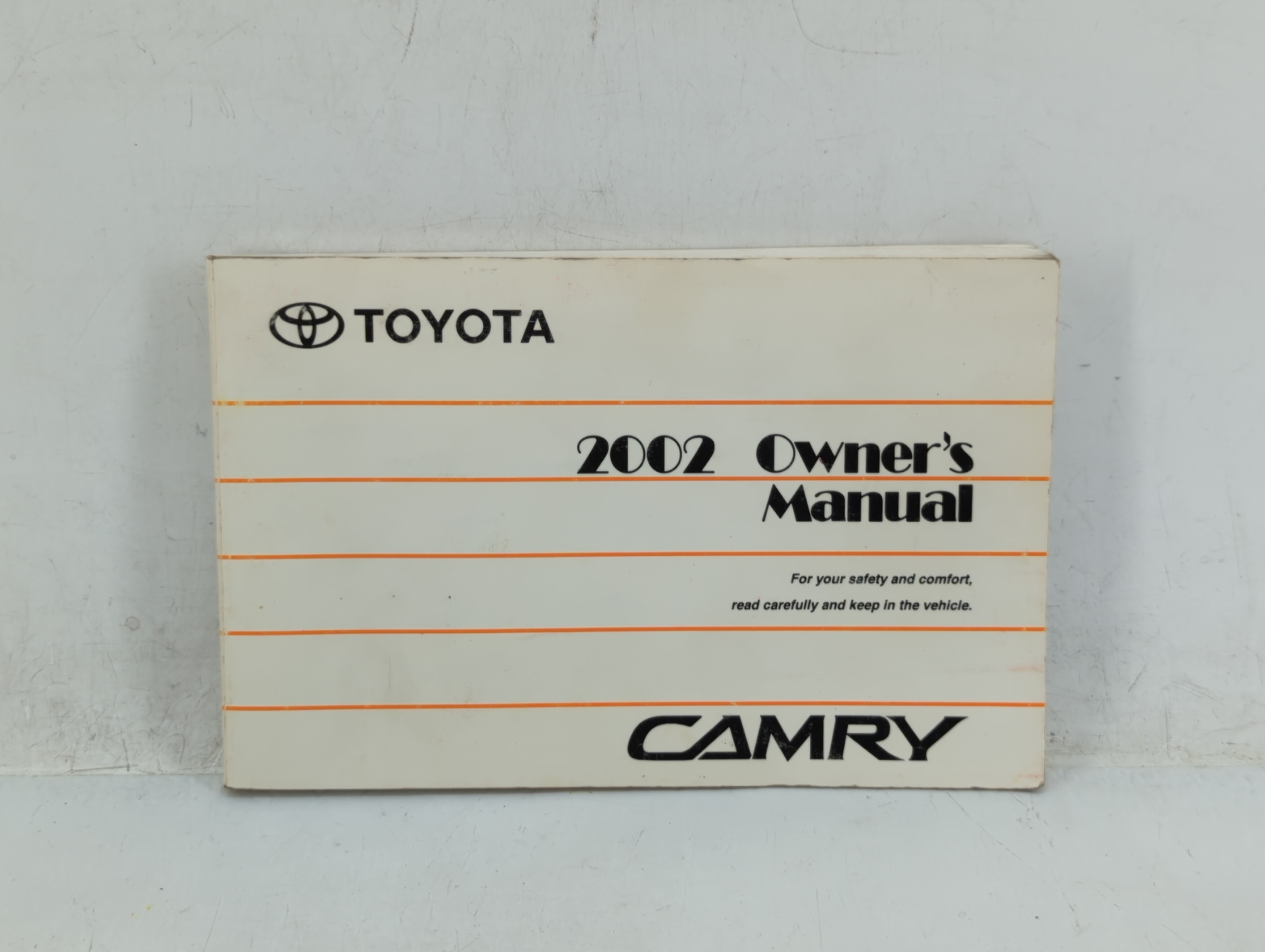 Picture of 2002 Toyota Camry Owners Manual Book Guide 454945