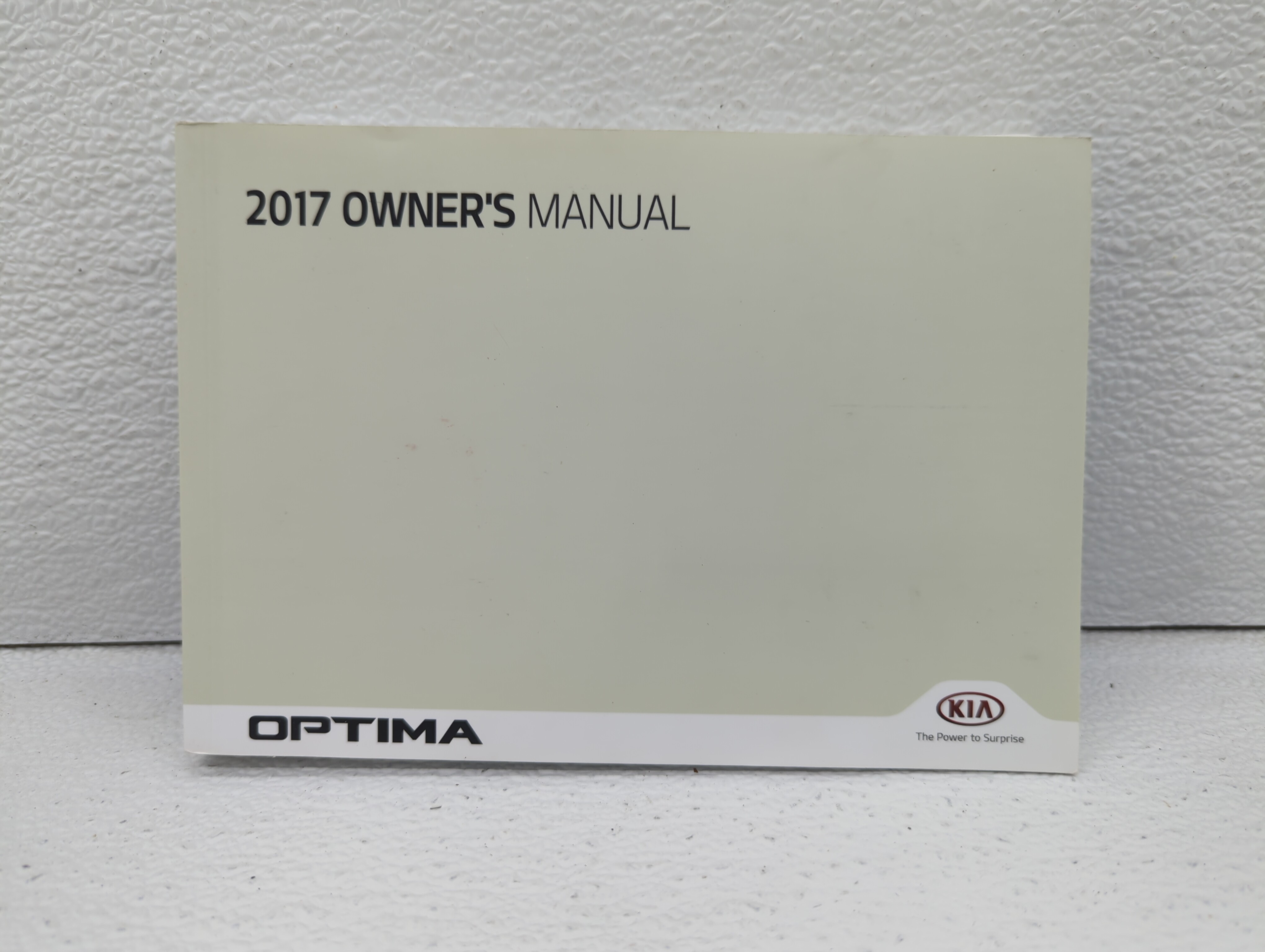 2017 Kia Optima Owners Manual Book Guide 456034 - Oemusedautoparts1.com