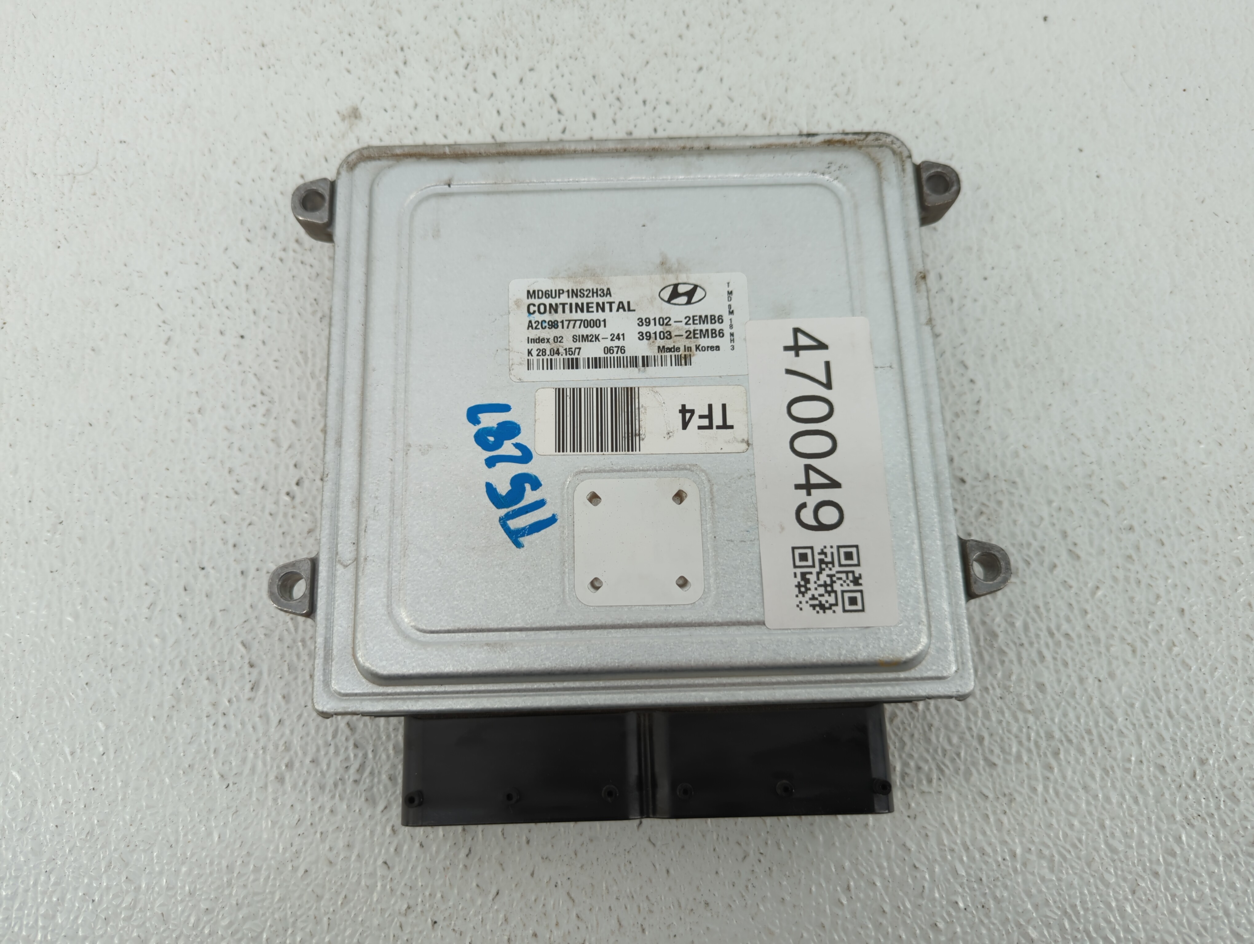 Picture of 2014-2016 Hyundai Elantra Engine Computer Ecu Pcm Ecm Pcu Oem 470049