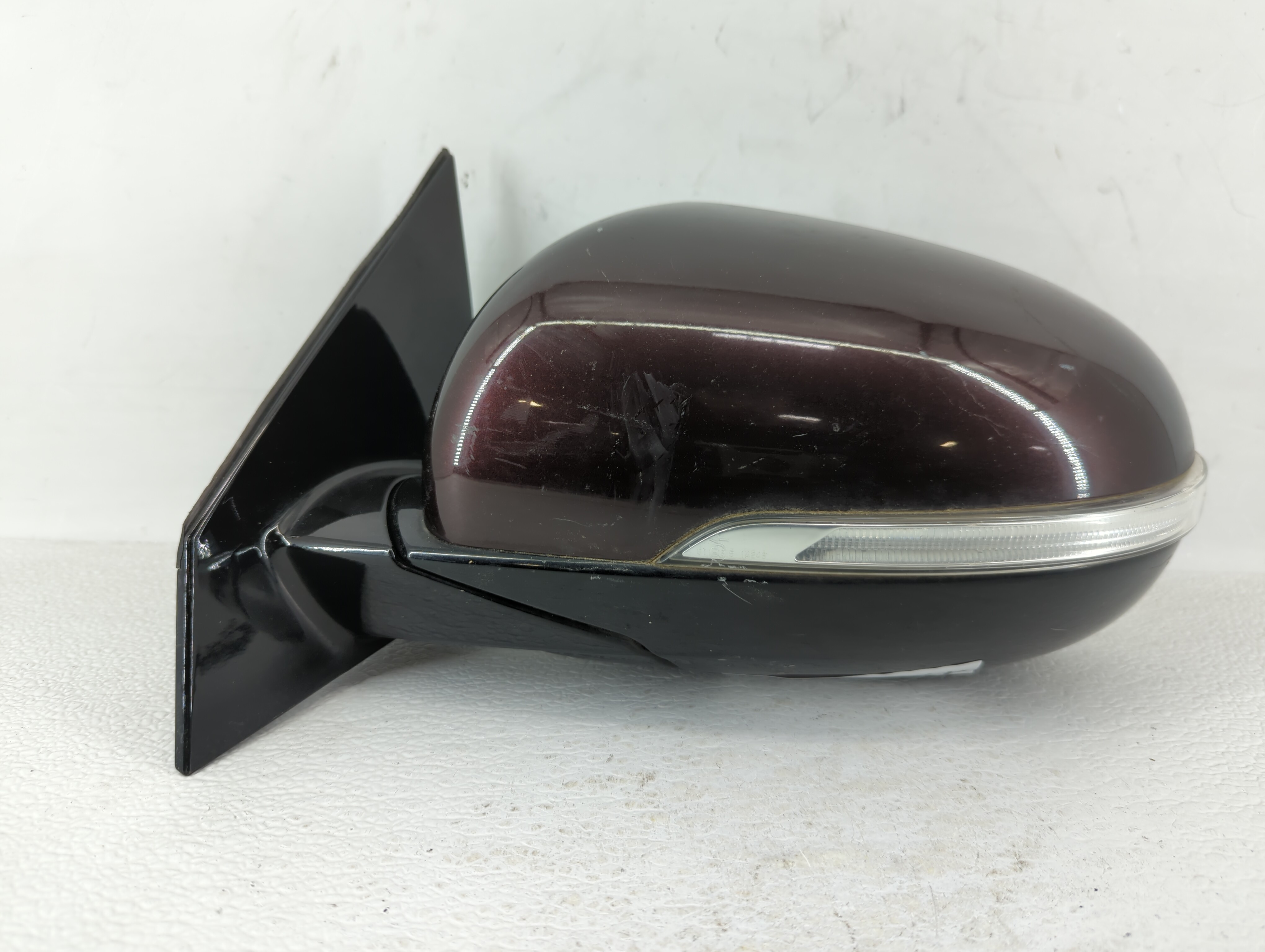Picture of 2016-2020 Kia Sorento Driver Left Side View Power Door Mirror Dark Red 470668