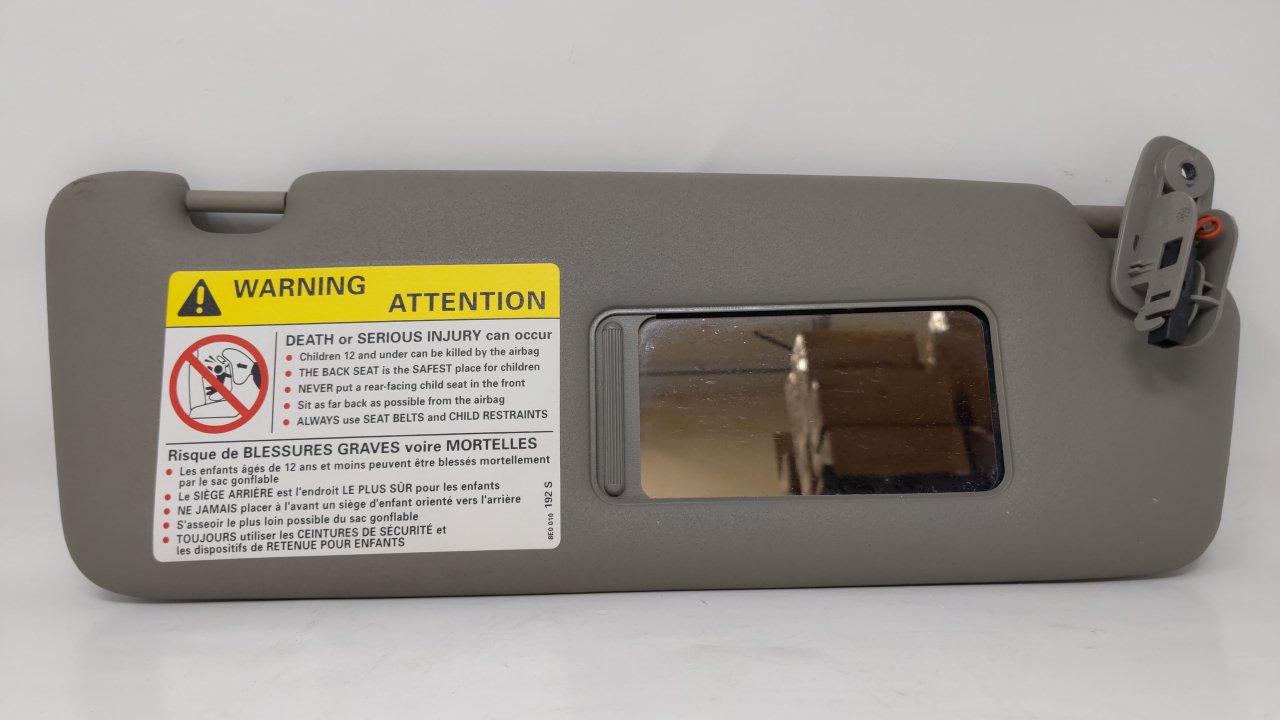 2004-2009 Audi S4 Passenger Sun Visor Mirror Right Sunvisor Gray 47936 - Oemusedautoparts1.com