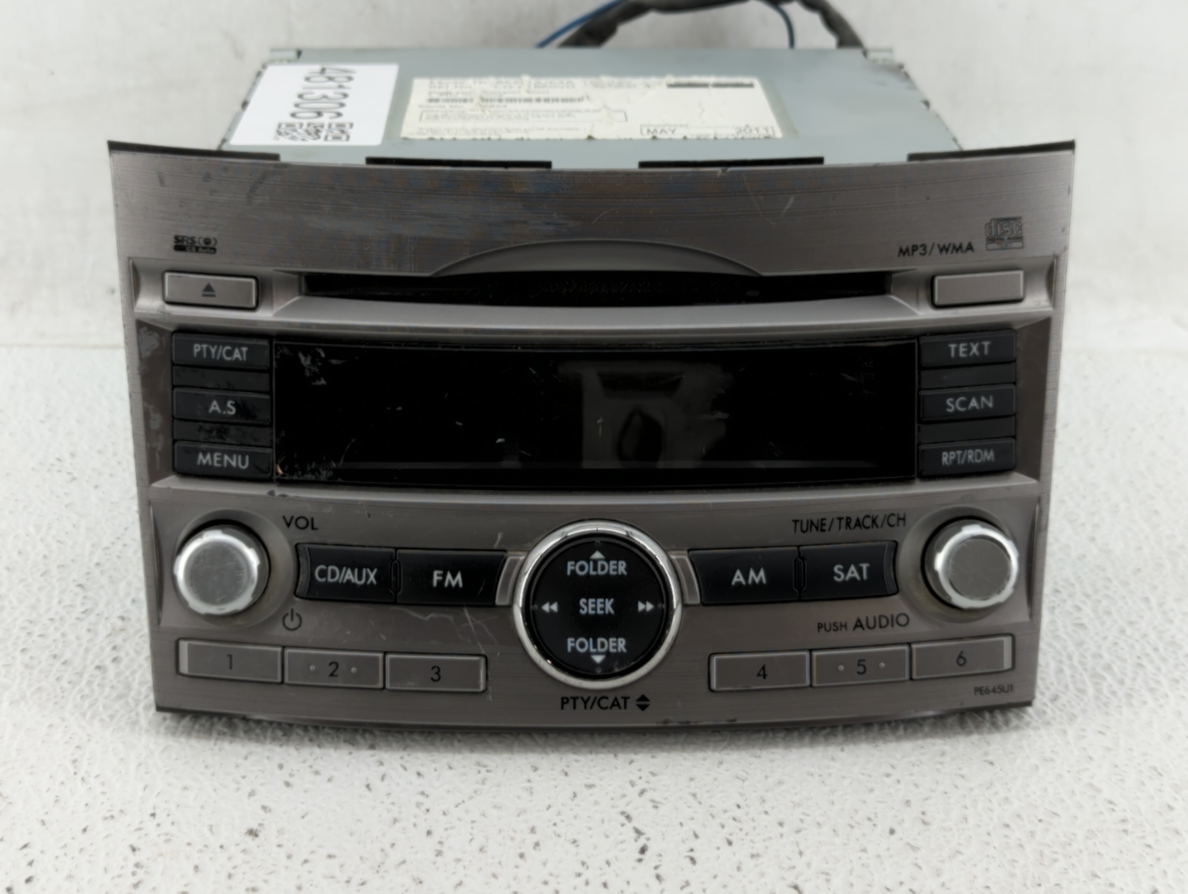 Picture of 2010-2012 Subaru Legacy Am Fm Cd Player Radio Receiver 481306