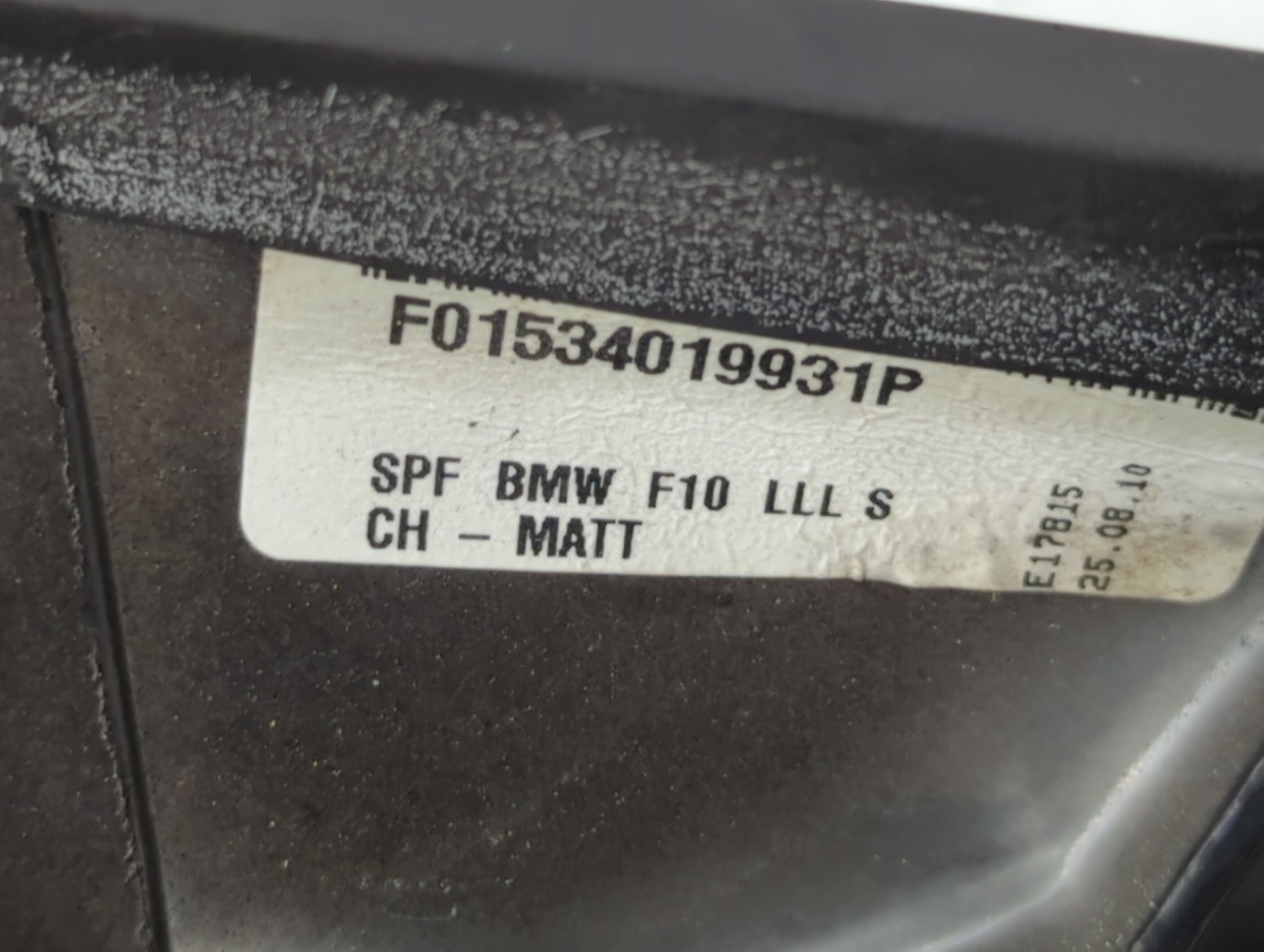 2011-2012 Bmw 535i Driver Left Side View Power Door Mirror Dark Grey 483901 - Oemusedautoparts1.com