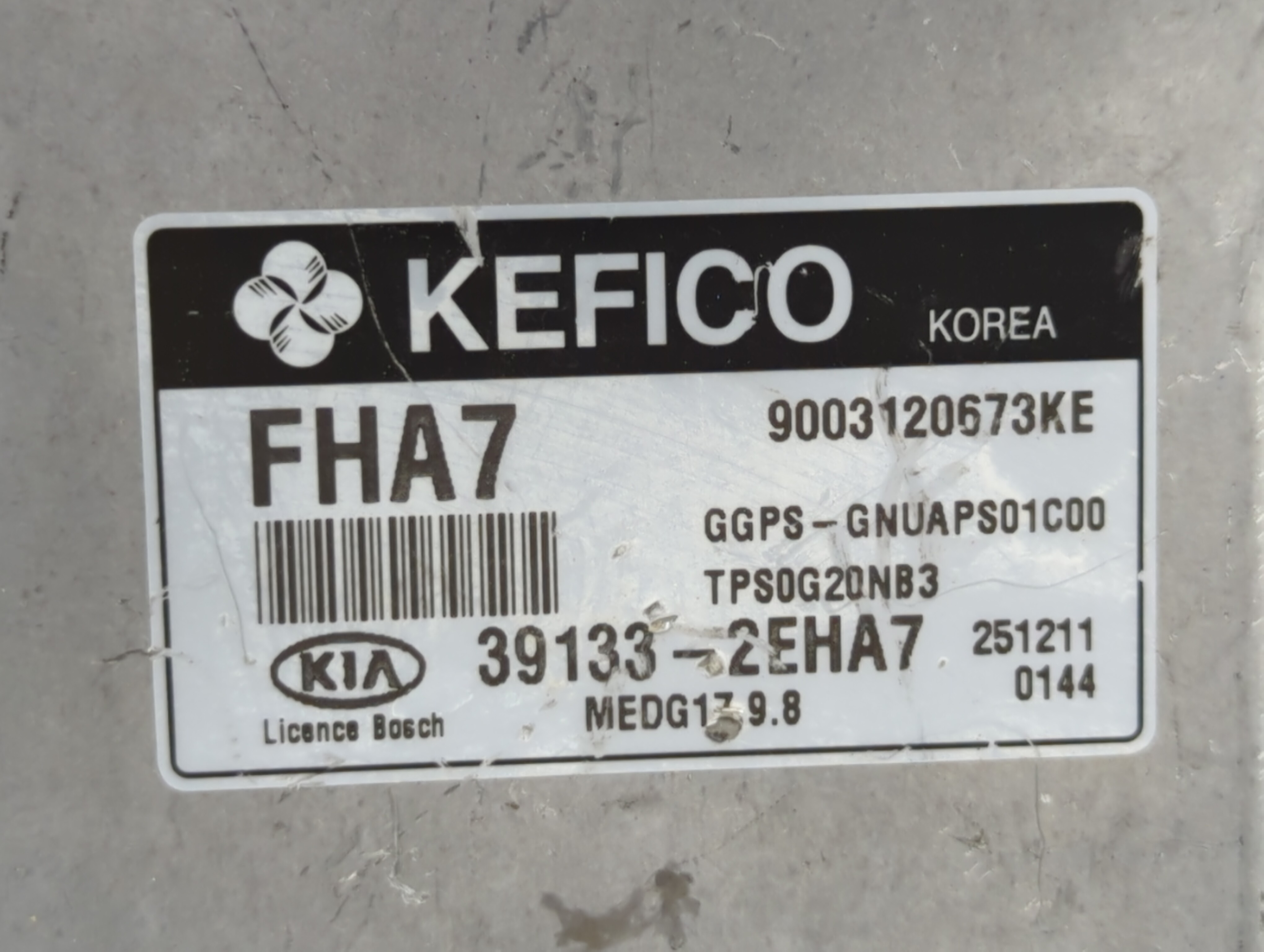2016-2016 Kia Soul Engine Computer Ecu Pcm Ecm Pcu Oem 39133-2eha7 487884 - Oemusedautoparts1.com