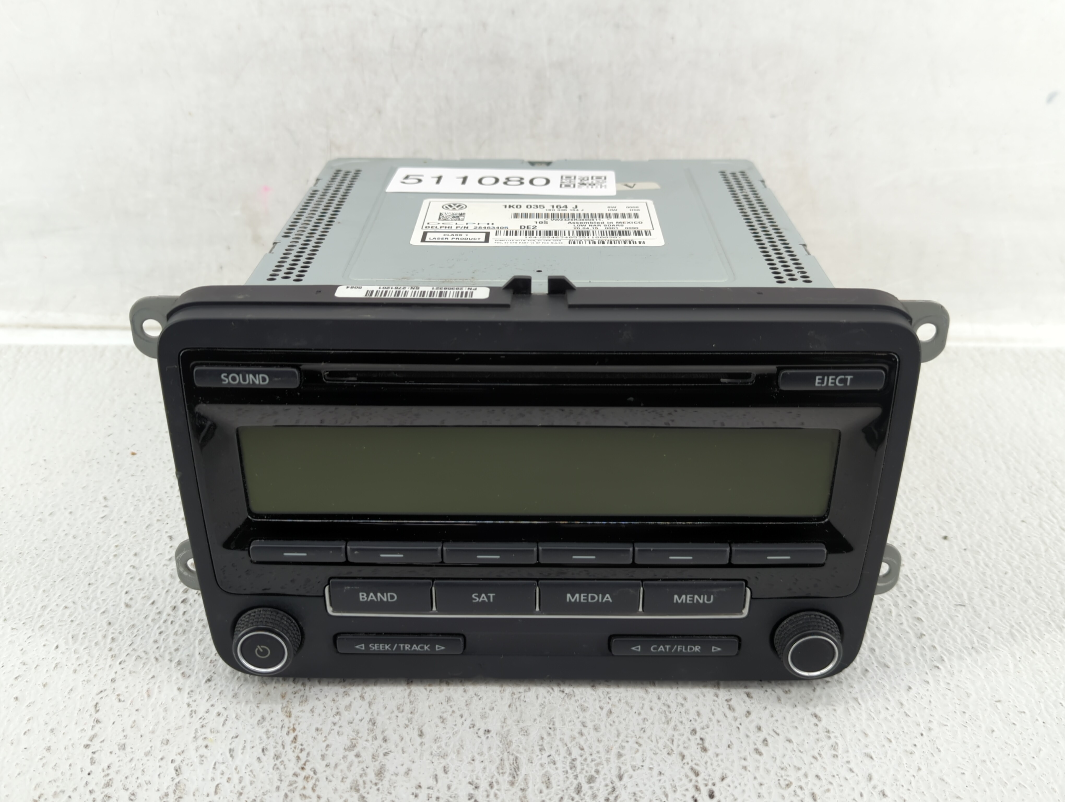 2015-2017 Volkswagen Jetta Am Fm Cd Player Radio Receiver 511080 - Oemusedautoparts1.com