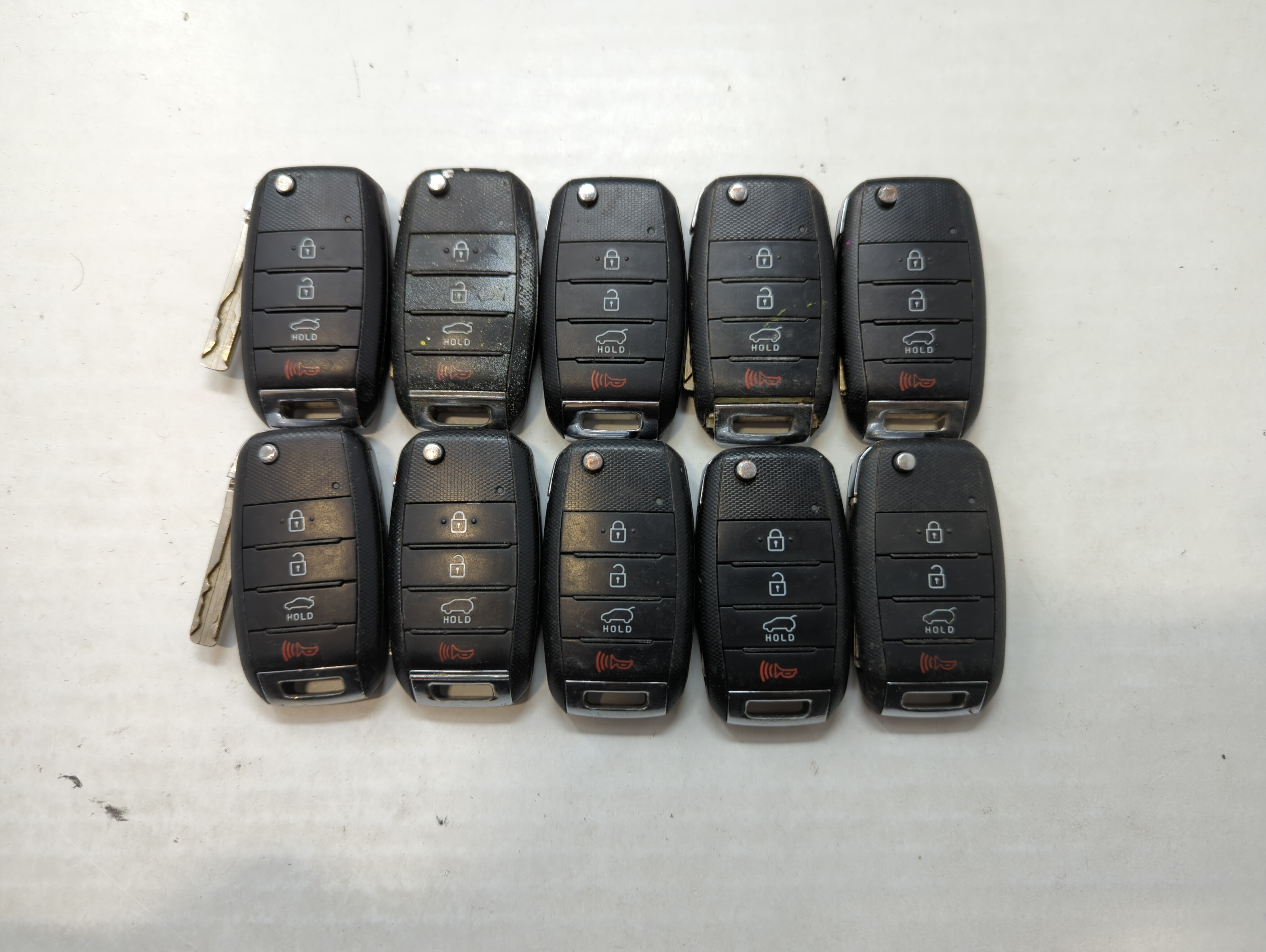 Lot of 10 Kia Keyless Entry Remote Fob MIXED FCC IDS MIXED PART NUMBERS 520981 - Oemusedautoparts1.com