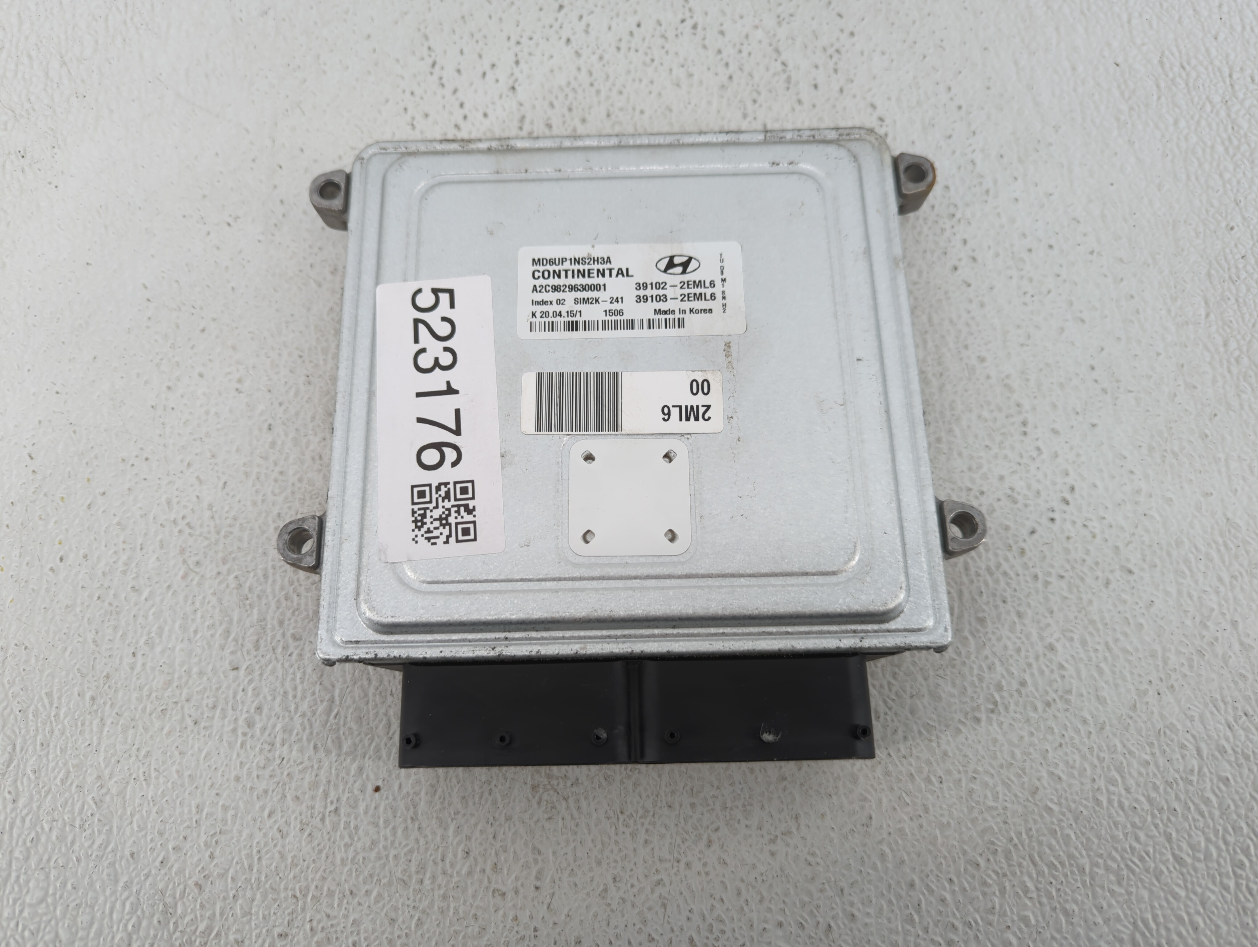 2014-2016 Hyundai Elantra Engine Computer Ecu Pcm Ecm Pcu Oem 523176 - Oemusedautoparts1.com