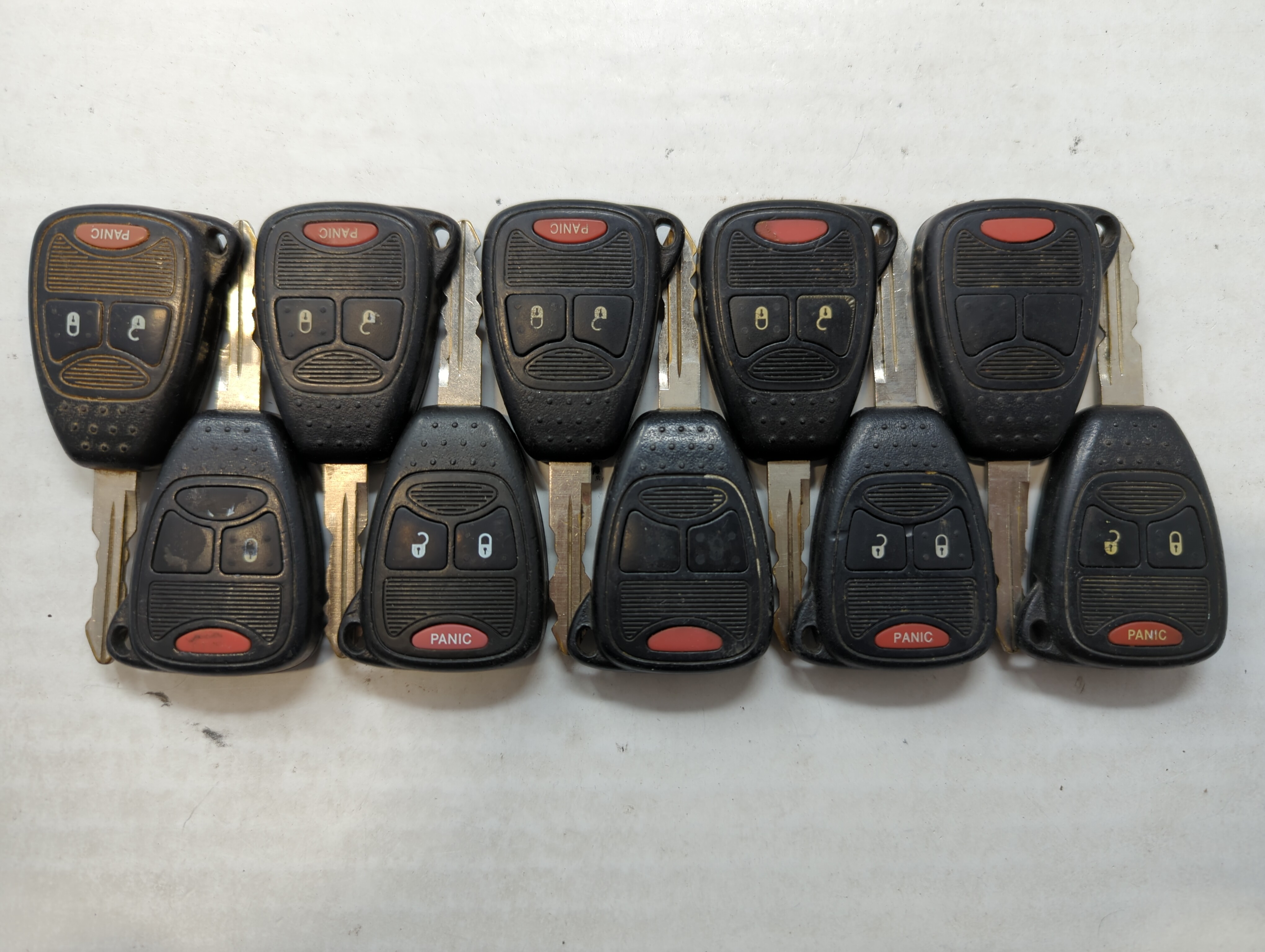 Lot of 10 Jeep Keyless Entry Remote Fob OHT692715AA | M3N5WY72XX | 533786 - Oemusedautoparts1.com
