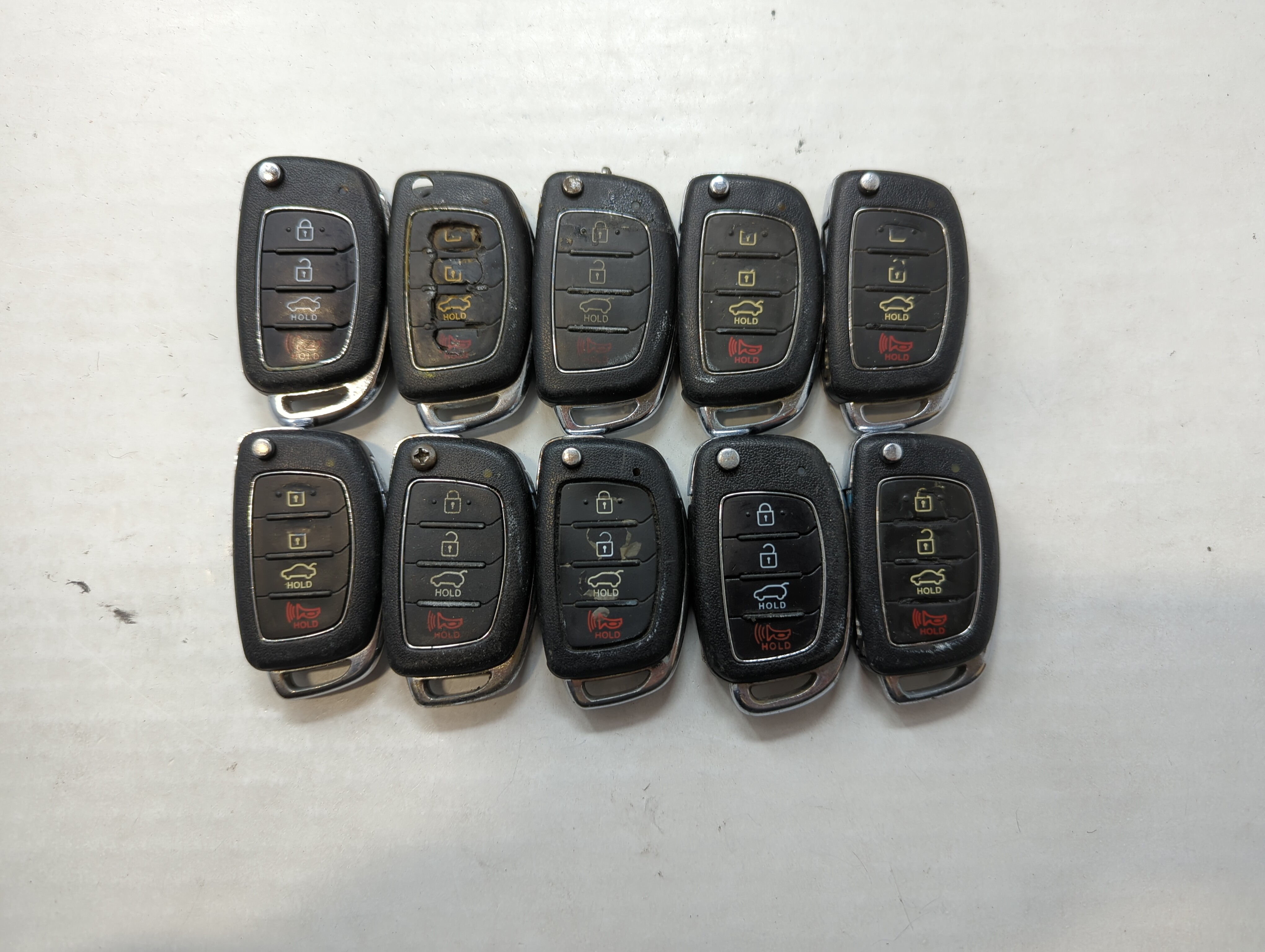 Lot of 10 Hyundai Keyless Entry Remote Fob TQ8-RKE-4F16 95430-D3010 | 533816 - Oemusedautoparts1.com