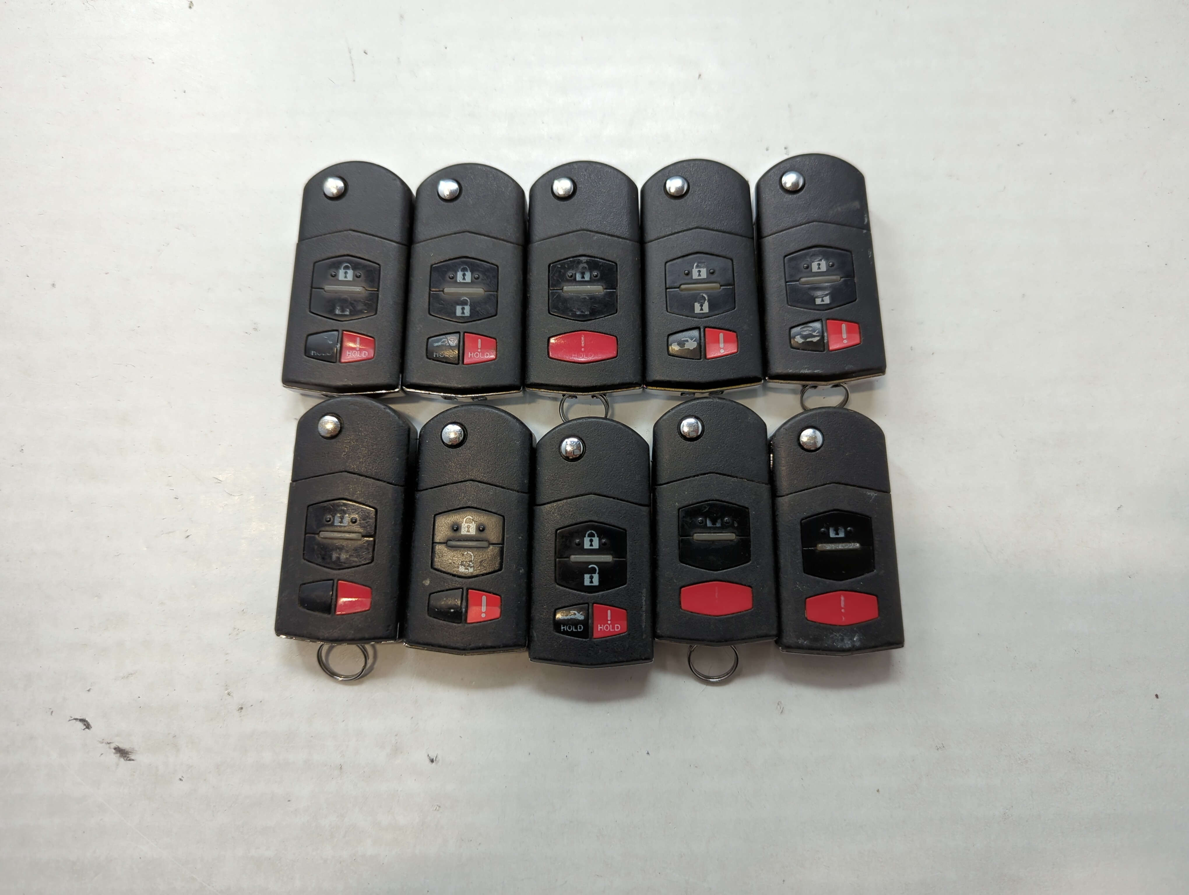 Lot of 10 Mazda Keyless Entry Remote Fob KPU41788 | BGBX1T478SKE12501 533859 - Oemusedautoparts1.com