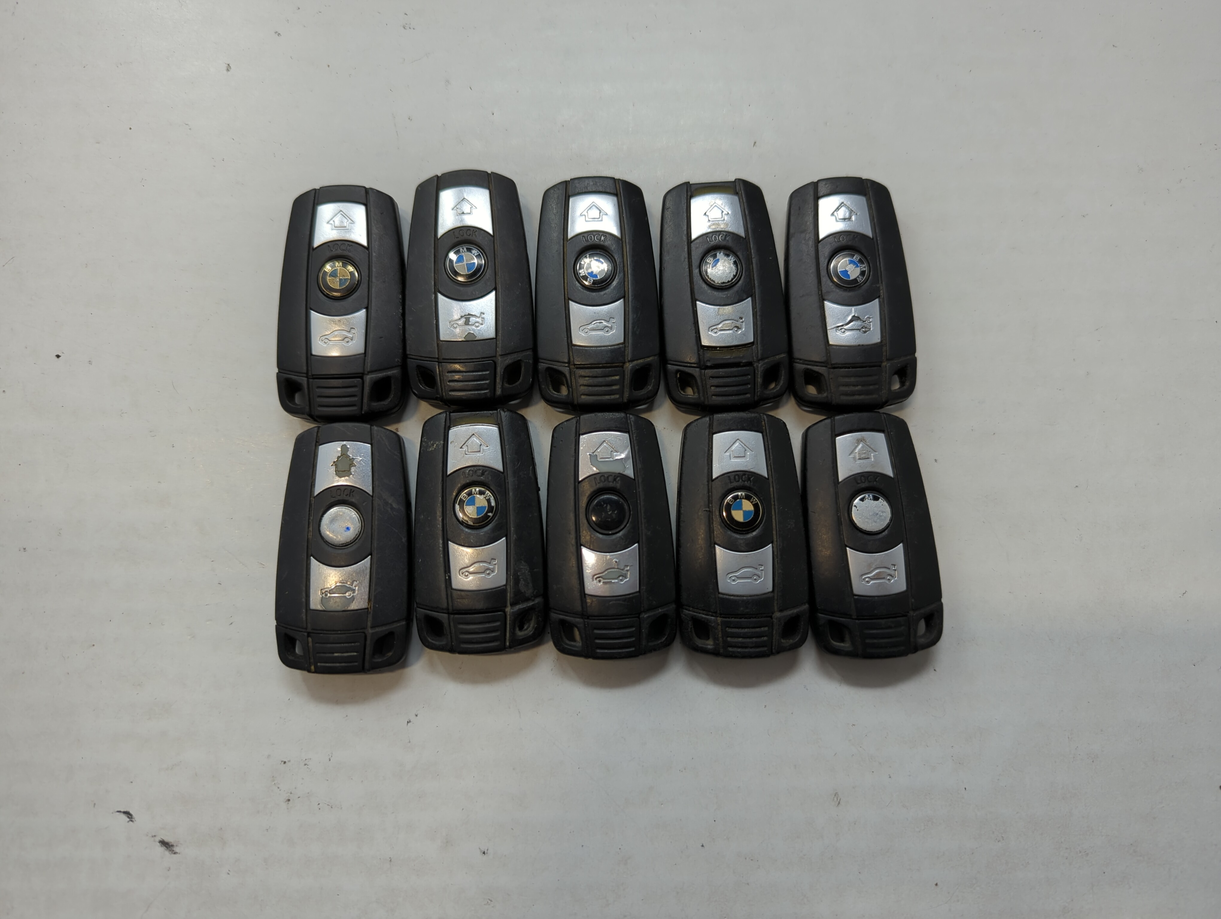 Lot of 10 Bmw Keyless Entry Remote Fob KR55WK49123 | KR55WK49127 533880 - Oemusedautoparts1.com