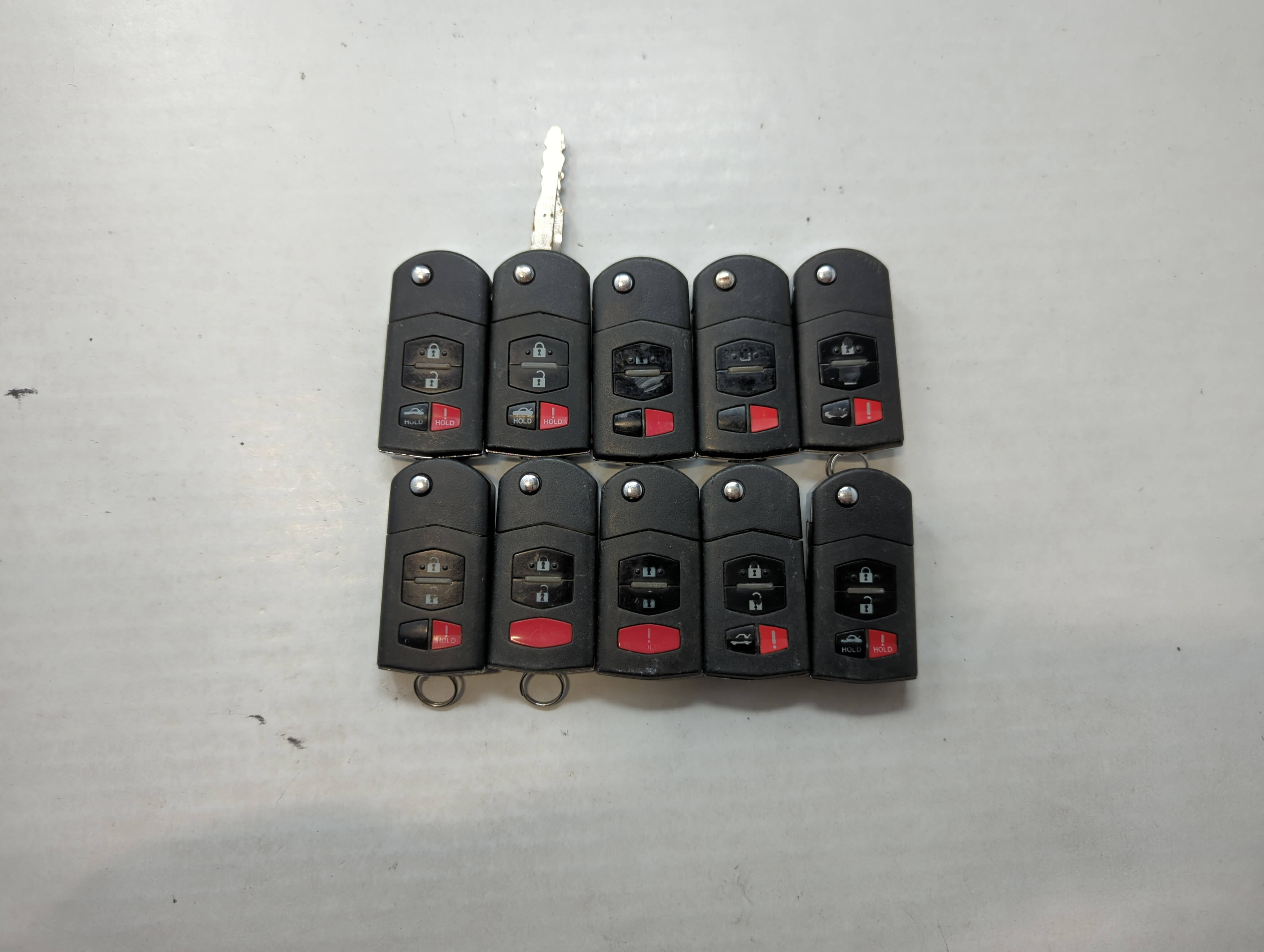 Lot of 10 Mazda Keyless Entry Remote Fob KPU41788 | BGBX1T478SKE12501 533883 - Oemusedautoparts1.com