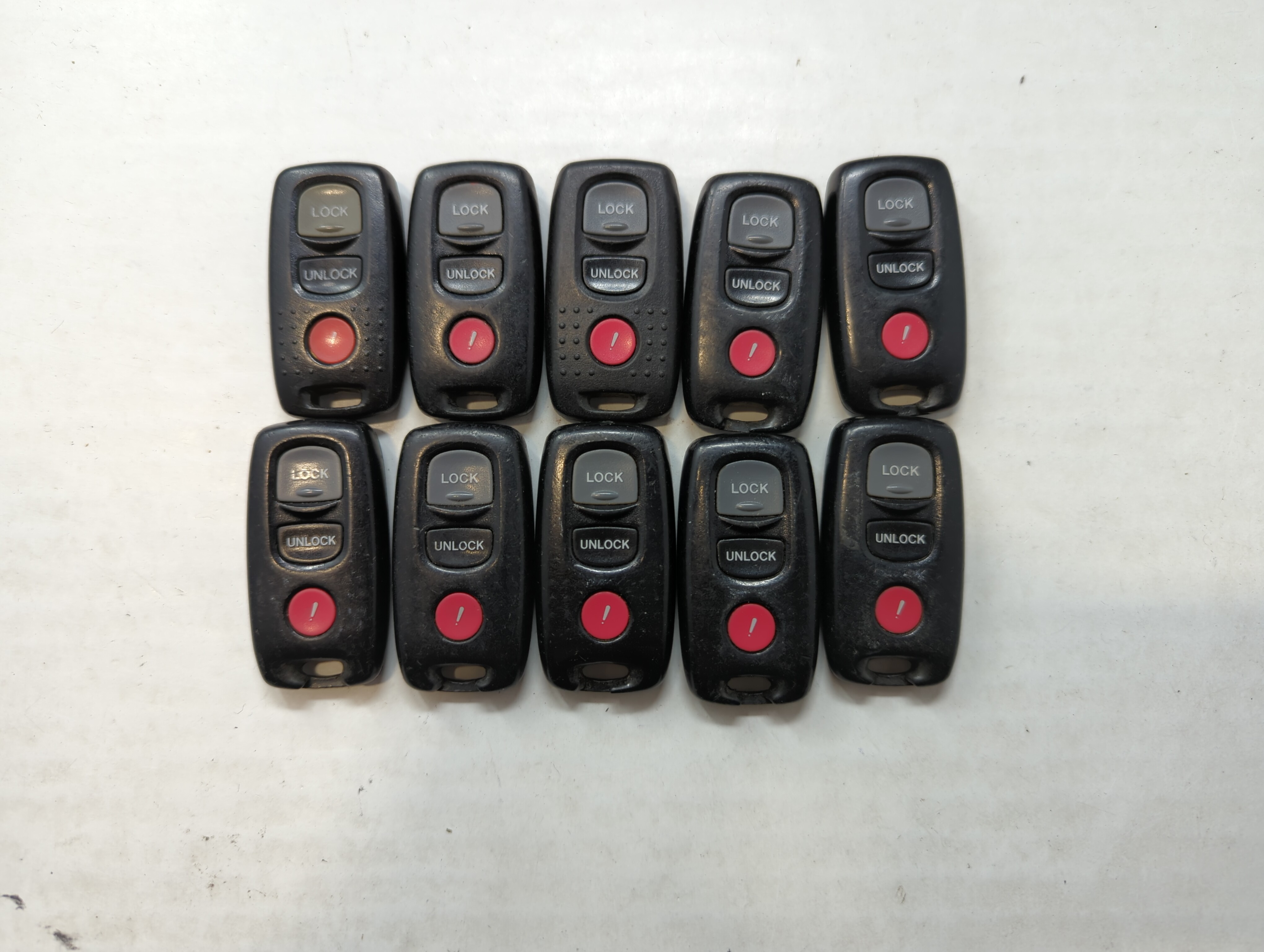 Lot of 10 Mazda Keyless Entry Remote Fob KPU41794 533907 - Oemusedautoparts1.com