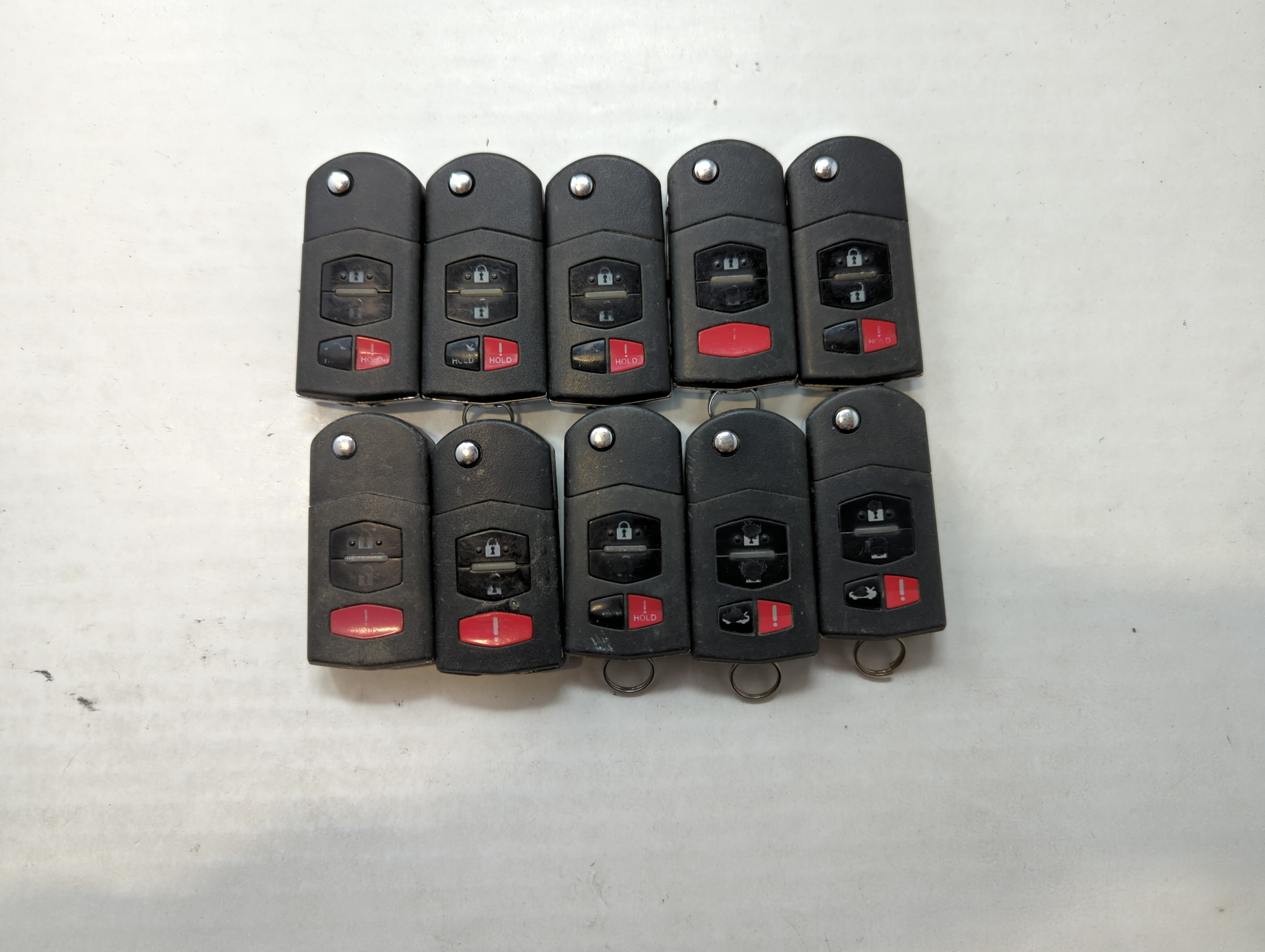 Lot of 10 Mazda Keyless Entry Remote Fob KPU41788 | BGBX1T478SKE12501 533909 - Oemusedautoparts1.com